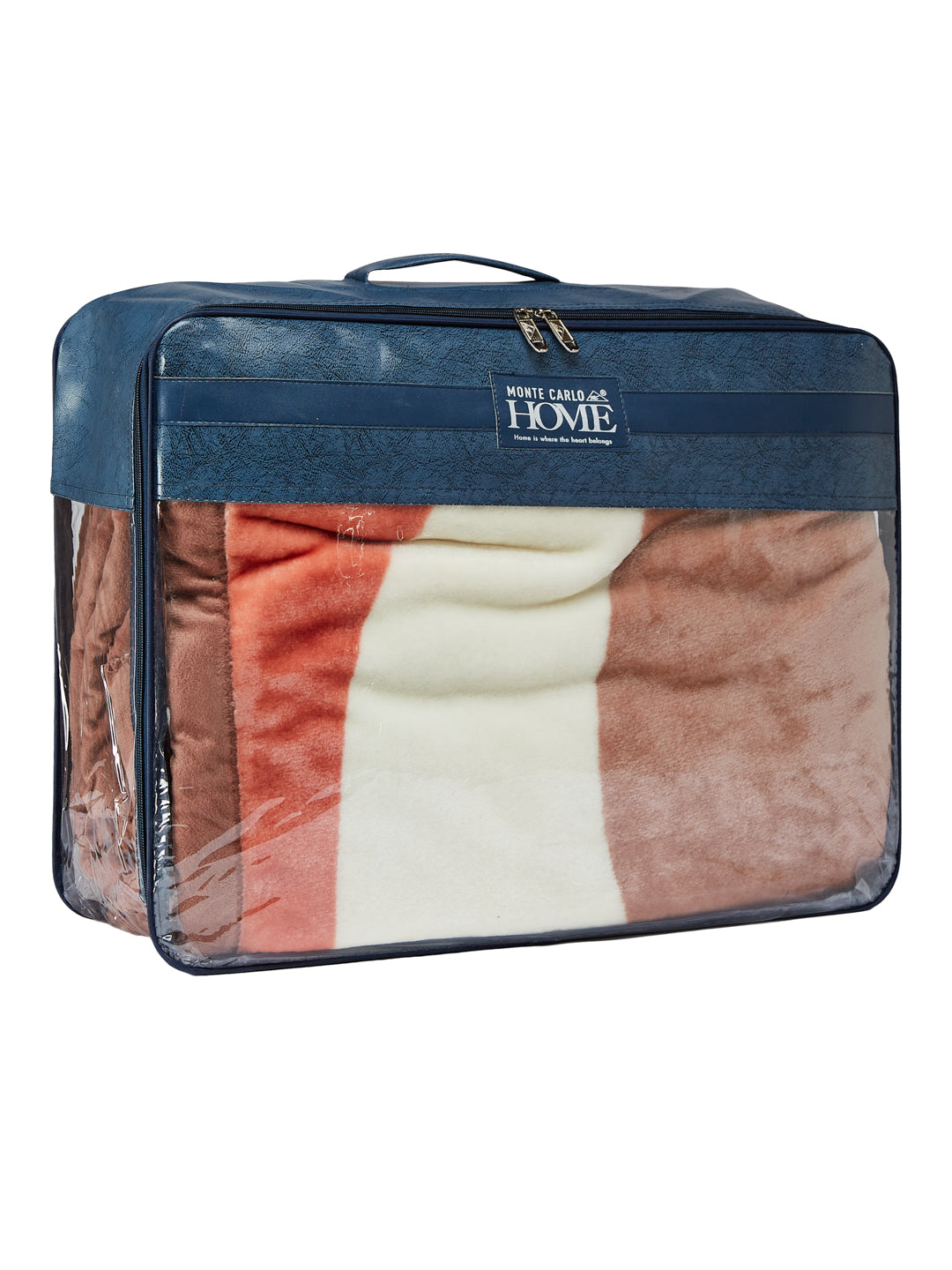 Printed Double Bed 1 Ply 550 GSM Blanket for Winter (Roman), Weight 2.9 kg