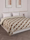 Printed Double Bed 3 Ply 470 GSM Blanket for Winter (Rosette), Weight 2.5 kg
