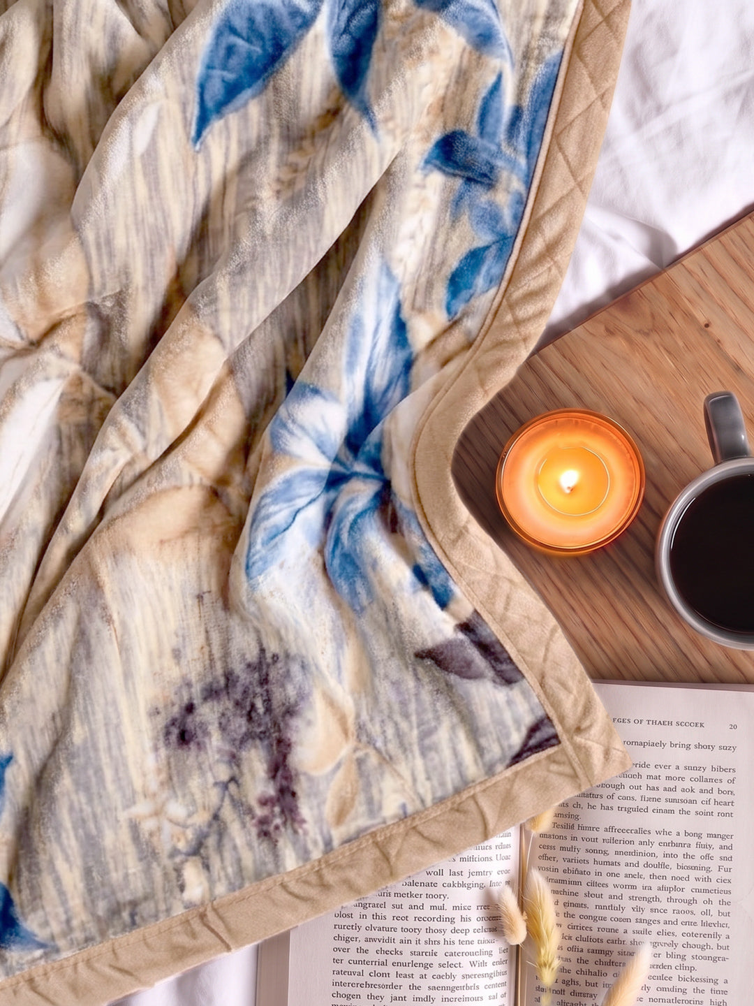 Printed Double Bed 2 Ply 550 GSM Blanket for Winter (Royal Gold Plus), Weight 3 kg