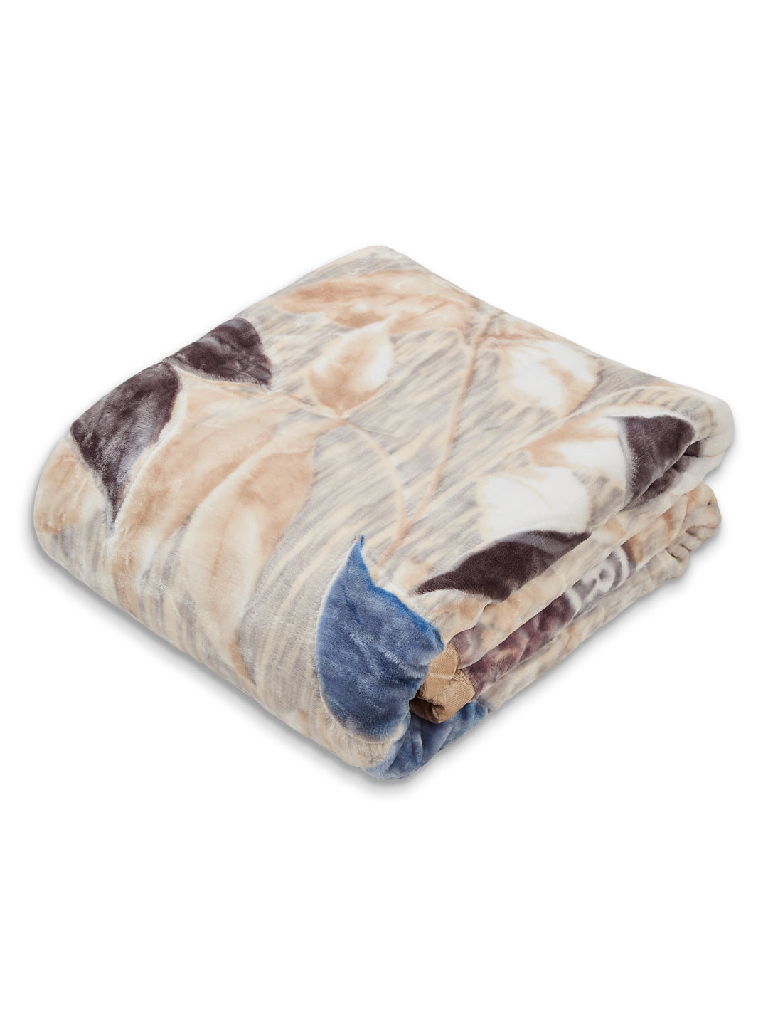 Printed Double Bed 2 Ply 550 GSM Blanket for Winter (Royal Gold Plus), Weight 3 kg