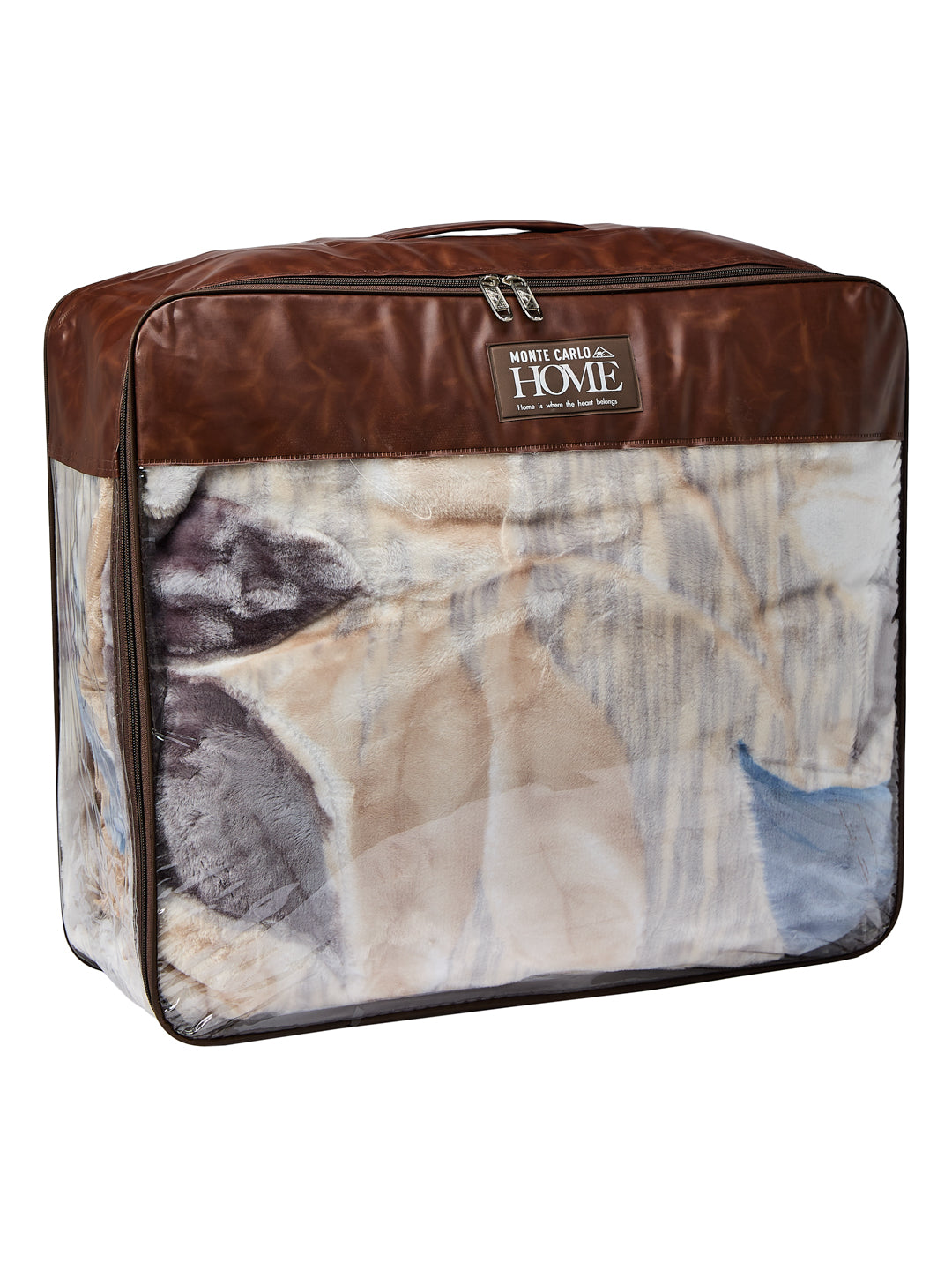 Printed Double Bed 2 Ply 550 GSM Blanket for Winter (Royal Gold Plus), Weight 3 kg