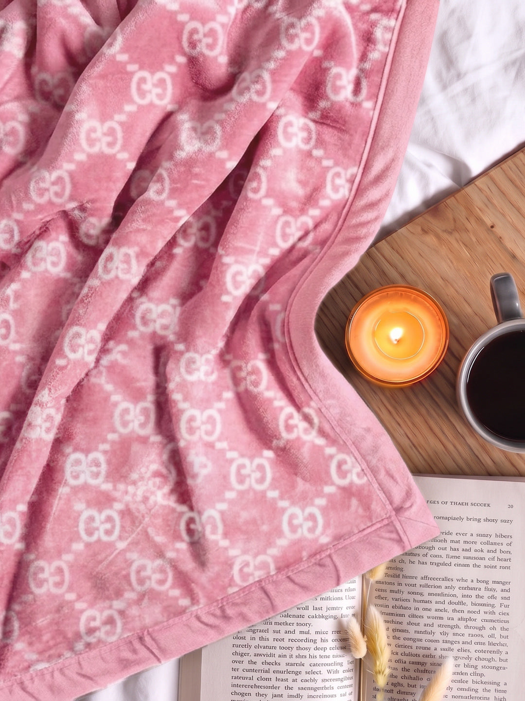 Printed Double Bed 2 Ply 550 GSM Blanket for Winter (Royal Gold Plus), Weight 3 kg