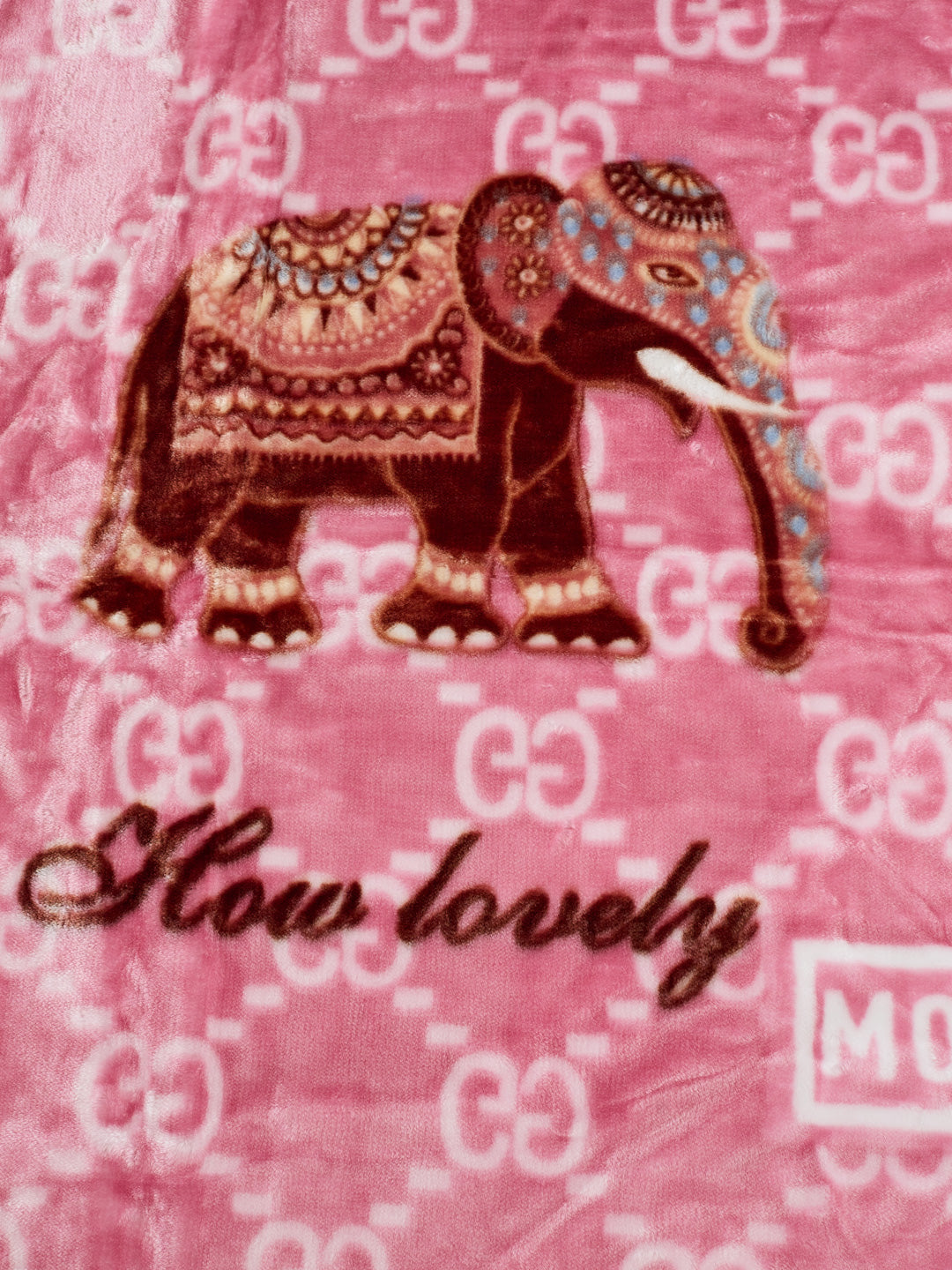 Printed Double Bed 2 Ply 550 GSM Blanket for Winter (Royal Gold Plus), Weight 3 kg