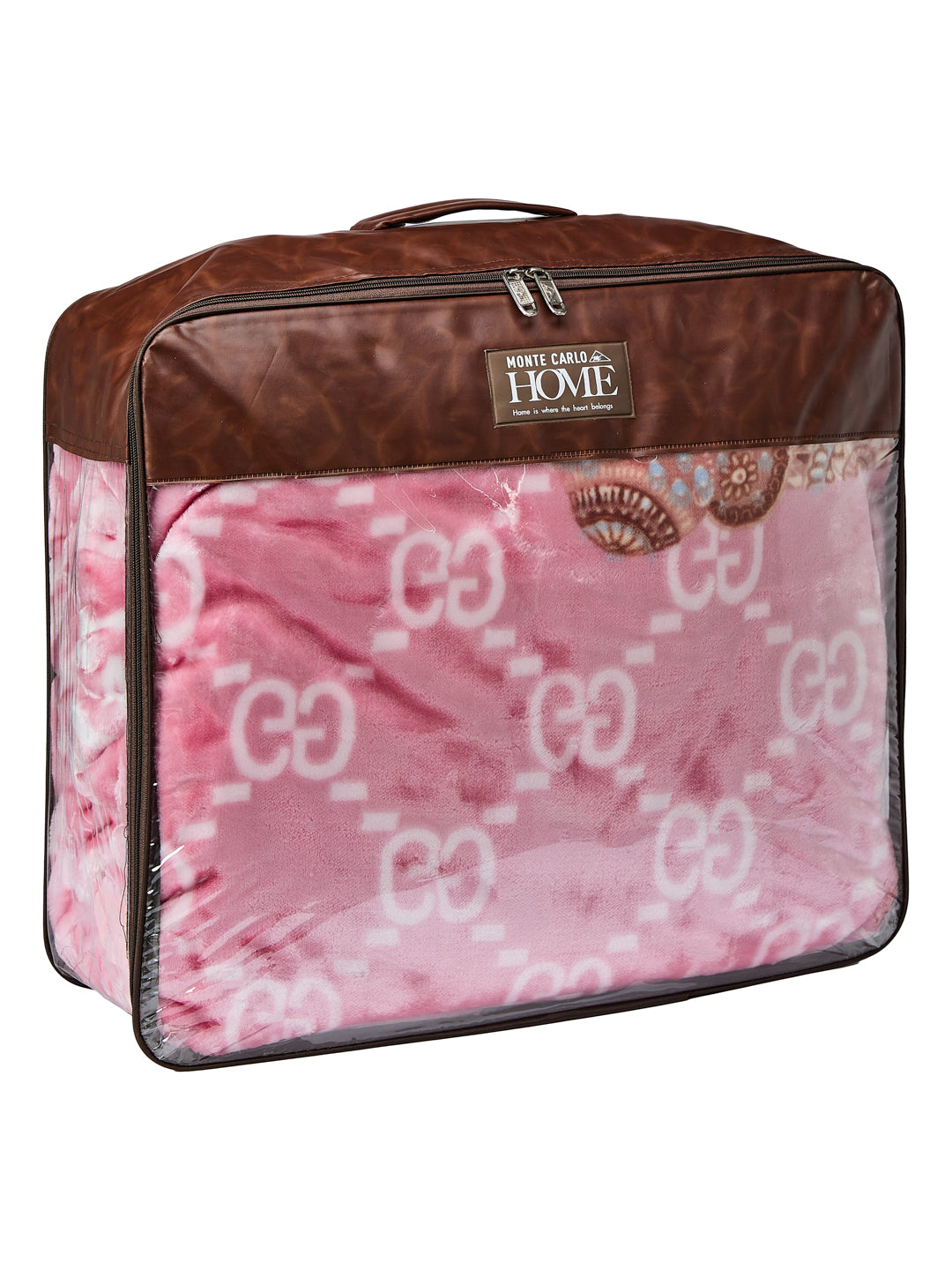 Printed Double Bed 2 Ply 550 GSM Blanket for Winter (Royal Gold Plus), Weight 3 kg
