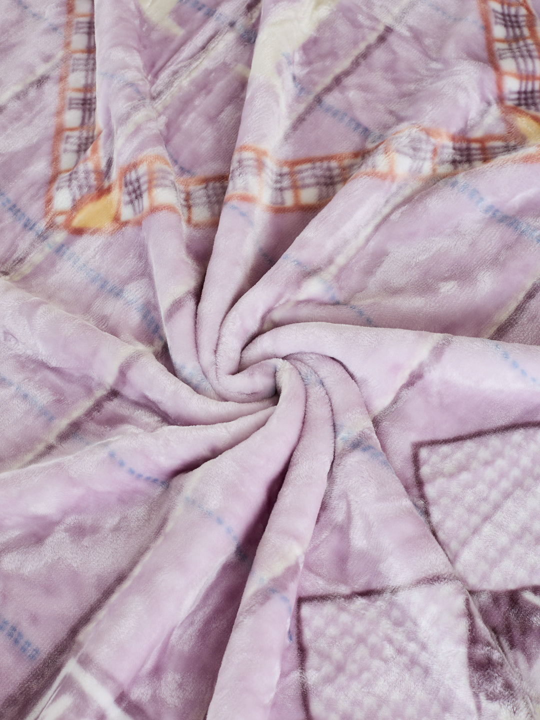 Printed Double Bed 2 Ply 550 GSM Blanket for Winter (Royal Gold Plus), Weight 3 kg