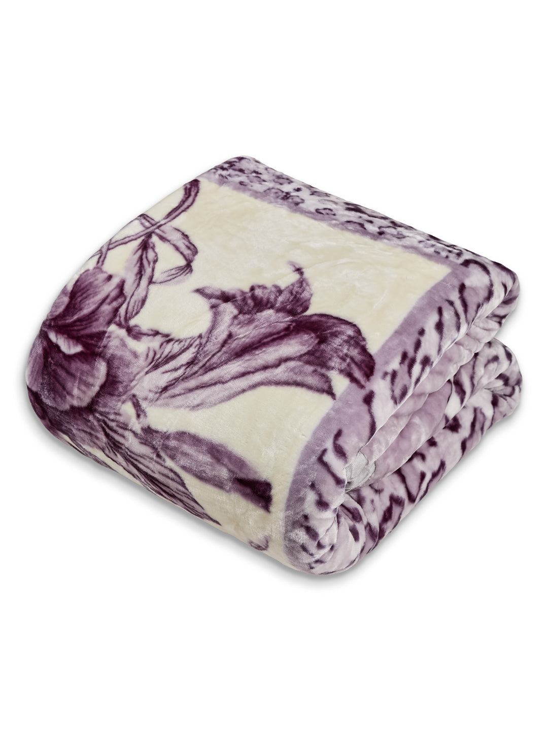 Printed Double Bed 3 Ply 1300 GSM Blanket for Winter (Rustom), Weight 7 kg
