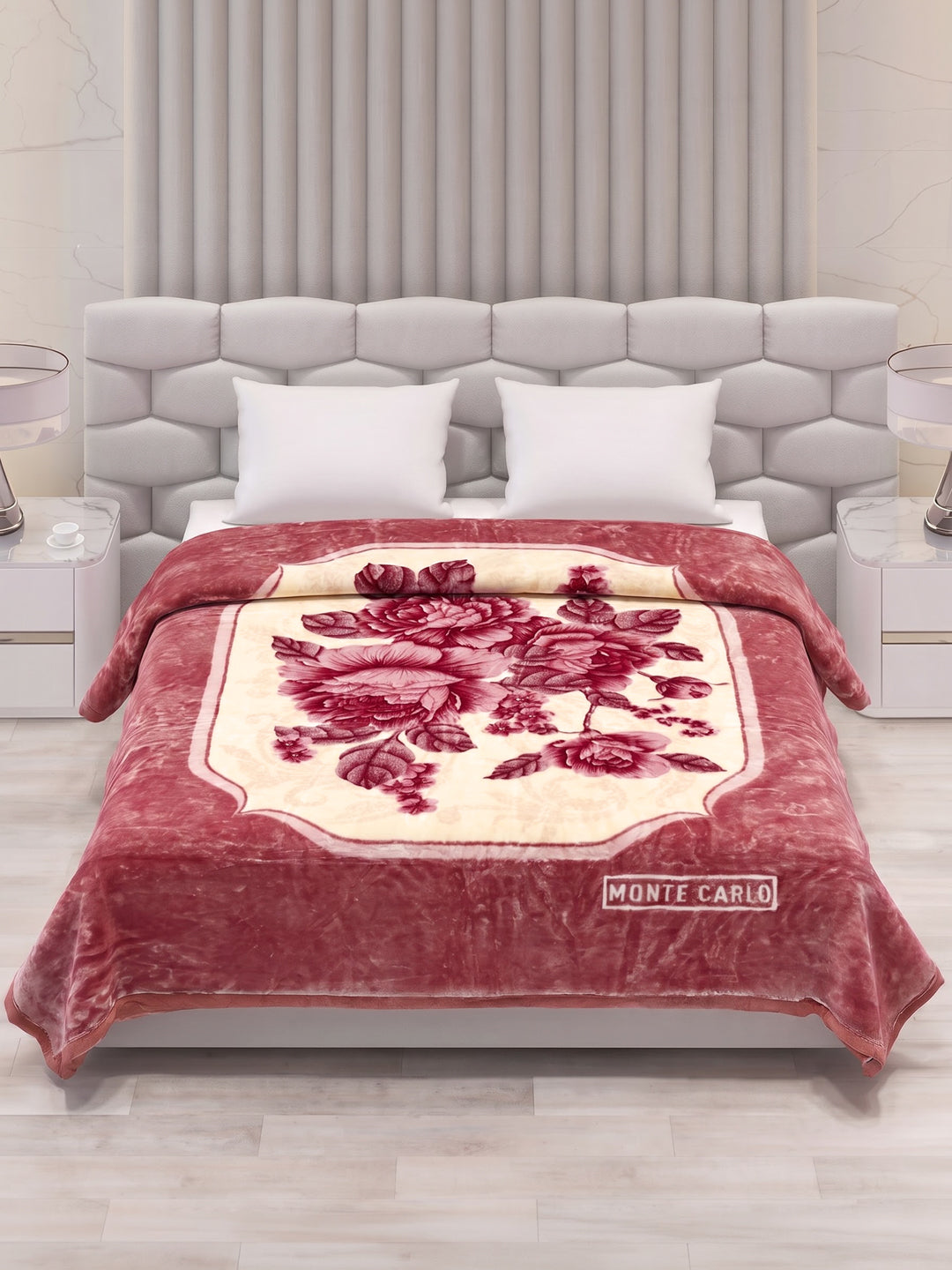 Printed Double Bed 3 Ply 1300 GSM Blanket for Winter (Rustom), Weight 7 kg