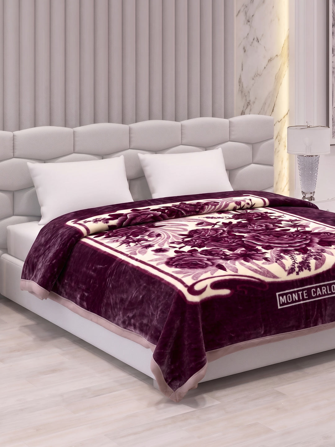 Printed Double Bed 3 Ply 1300 GSM Blanket for Winter (Rustom), Weight 7 kg