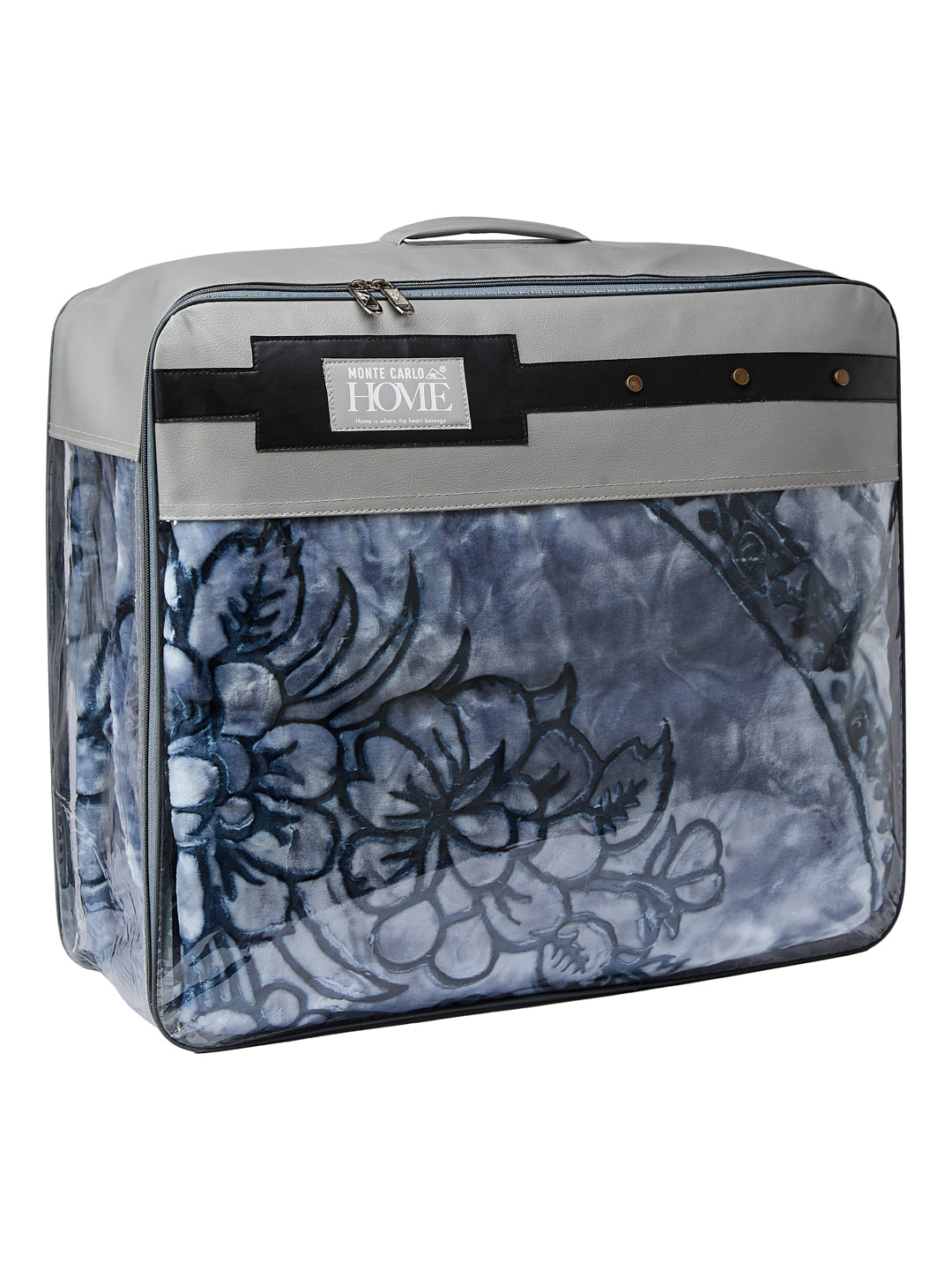 Printed Double Bed 2 Ply 950 GSM Blanket for Winter (Rusty), Weight 5 kg