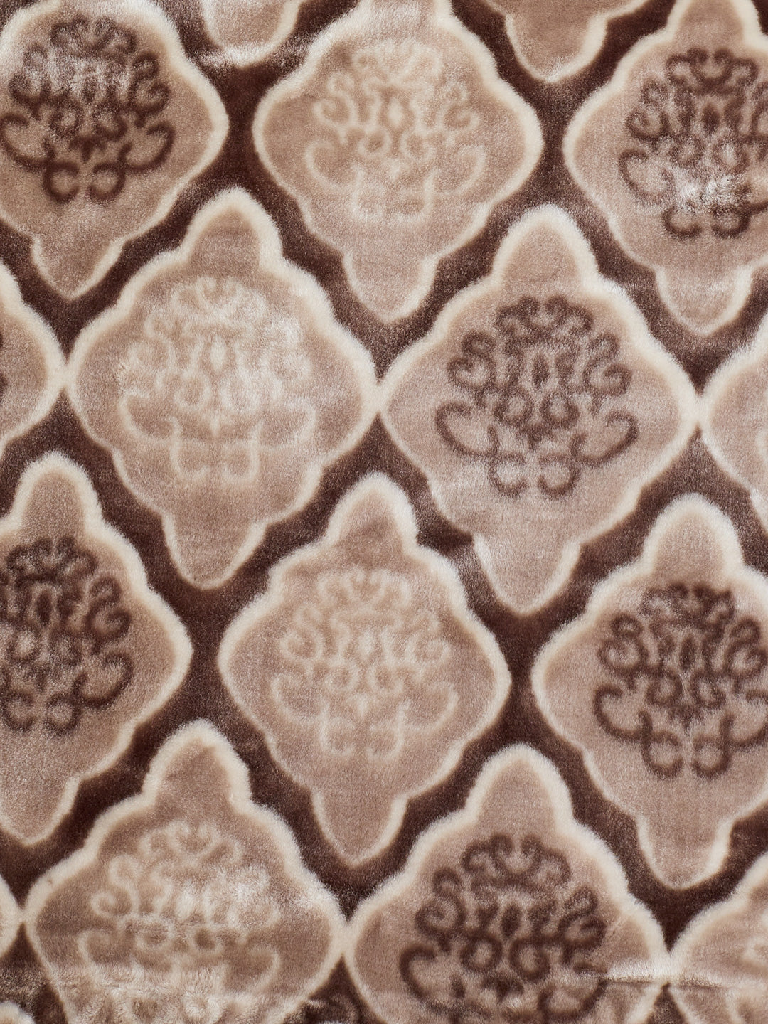Printed Double Bed 2 Ply 950 GSM Blanket for Winter (Rusty), Weight 5 kg