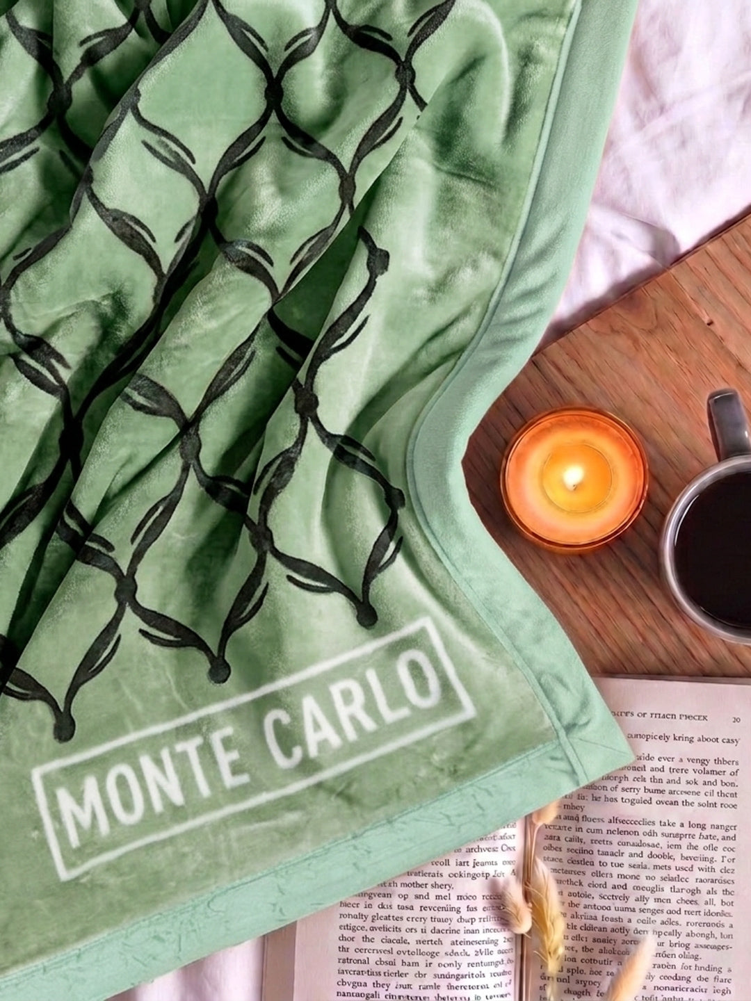 Printed Double Bed 2 Ply 950 GSM Blanket for Winter (Rusty), Weight 5 kg