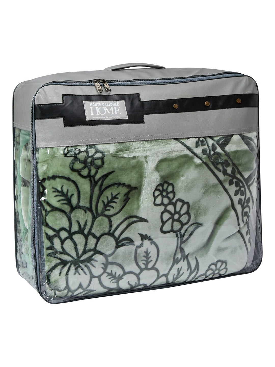 Printed Double Bed 2 Ply 950 GSM Blanket for Winter (Rusty), Weight 5 kg