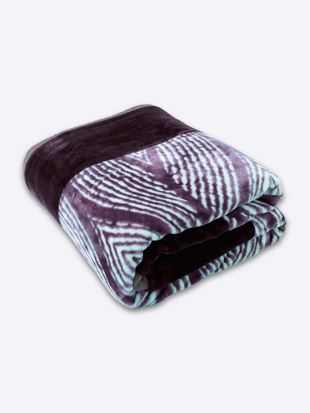 Floral Print Double Bed 1 Ply 500 GSM Blanket for Winter (Rynk), Weight 2.4 kg