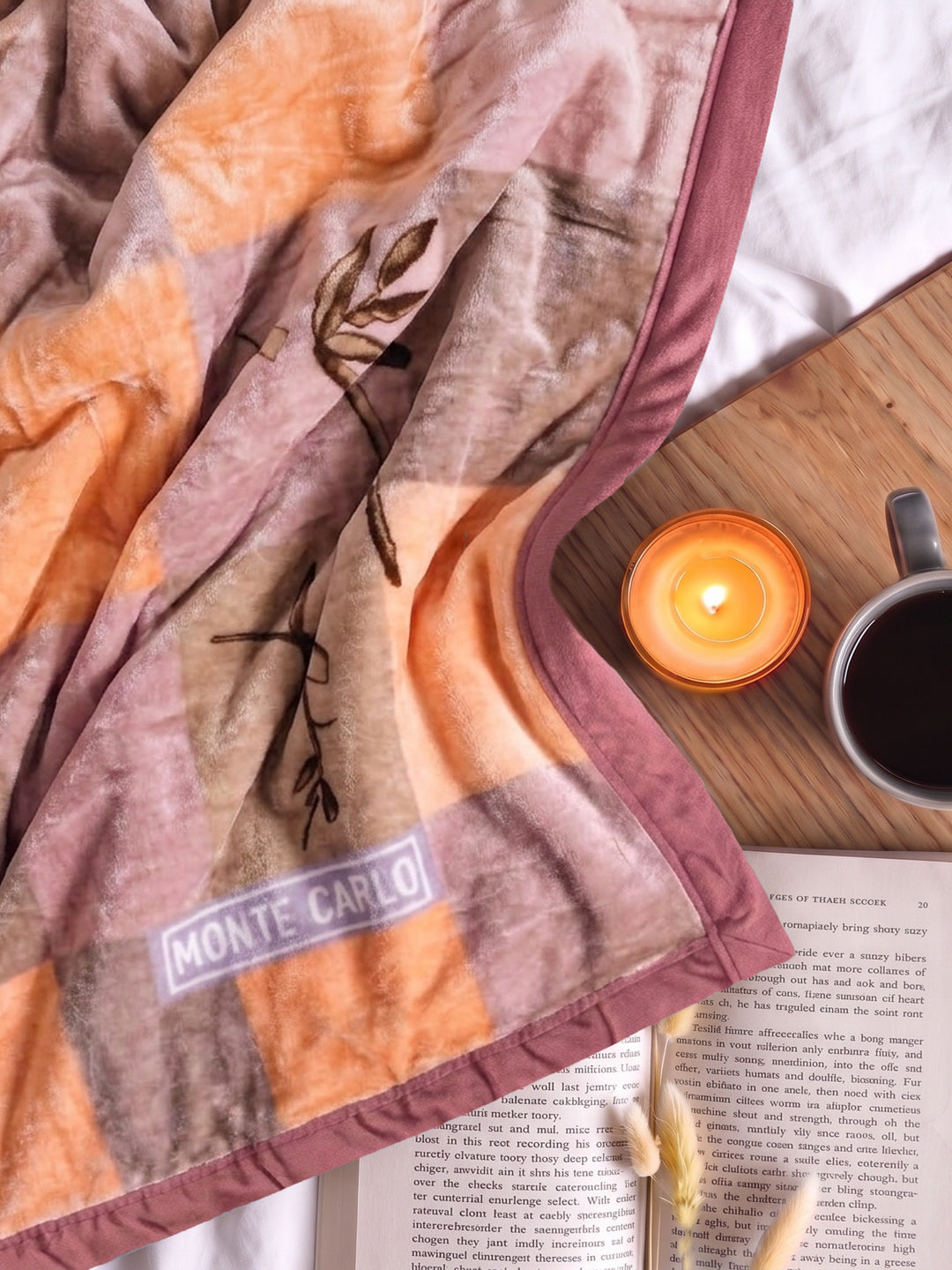 Printed Double Bed 2 Ply 600 GSM Blanket for Winter (Samuel Plus), Weight 3.15 kg