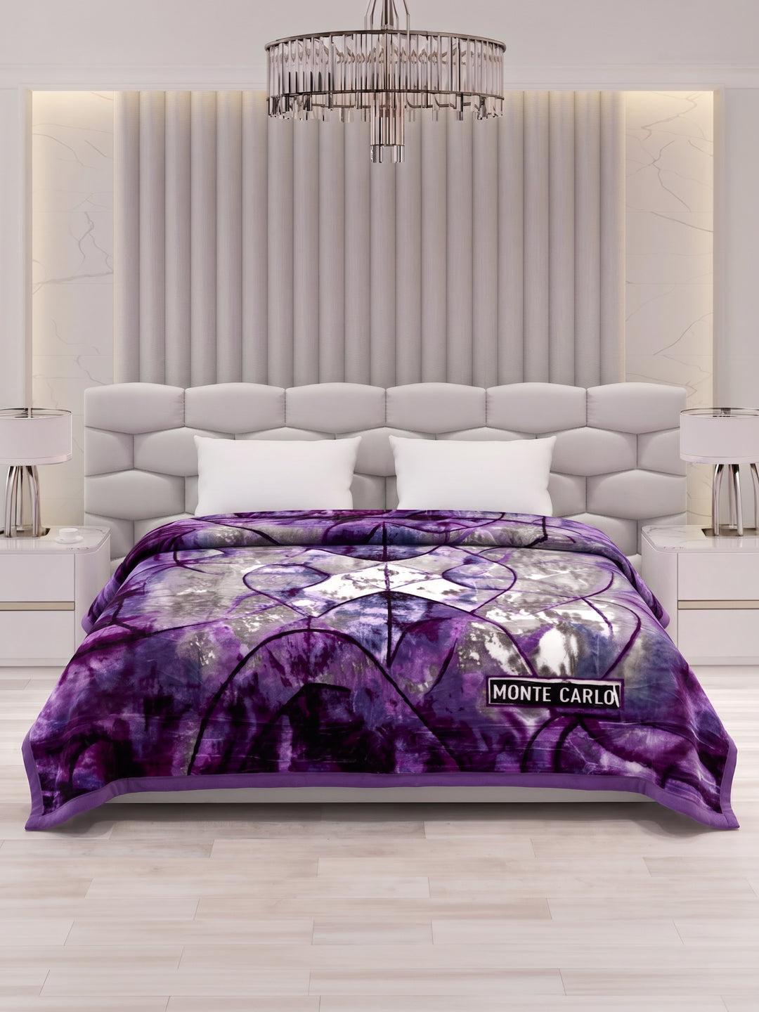 Printed Double Bed 2 Ply 600 GSM Blanket for Winter (Samuel Plus), Weight 3.15 kg