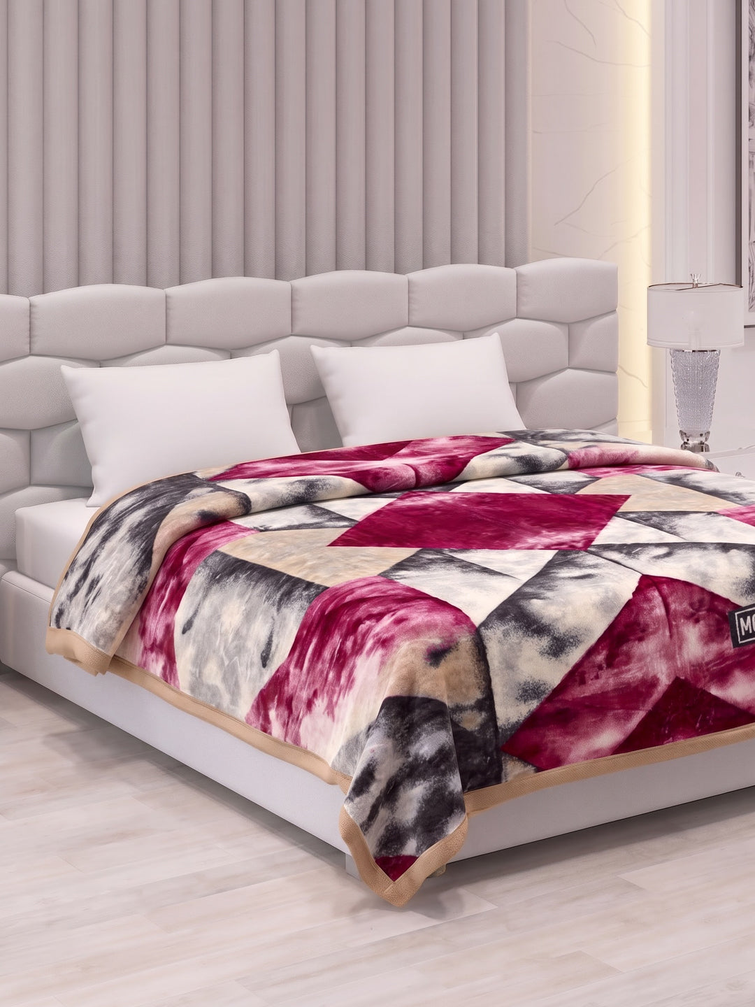 Printed Double Bed 2 Ply 600 GSM Blanket for Winter (Samuel Plus), Weight 3.15 kg