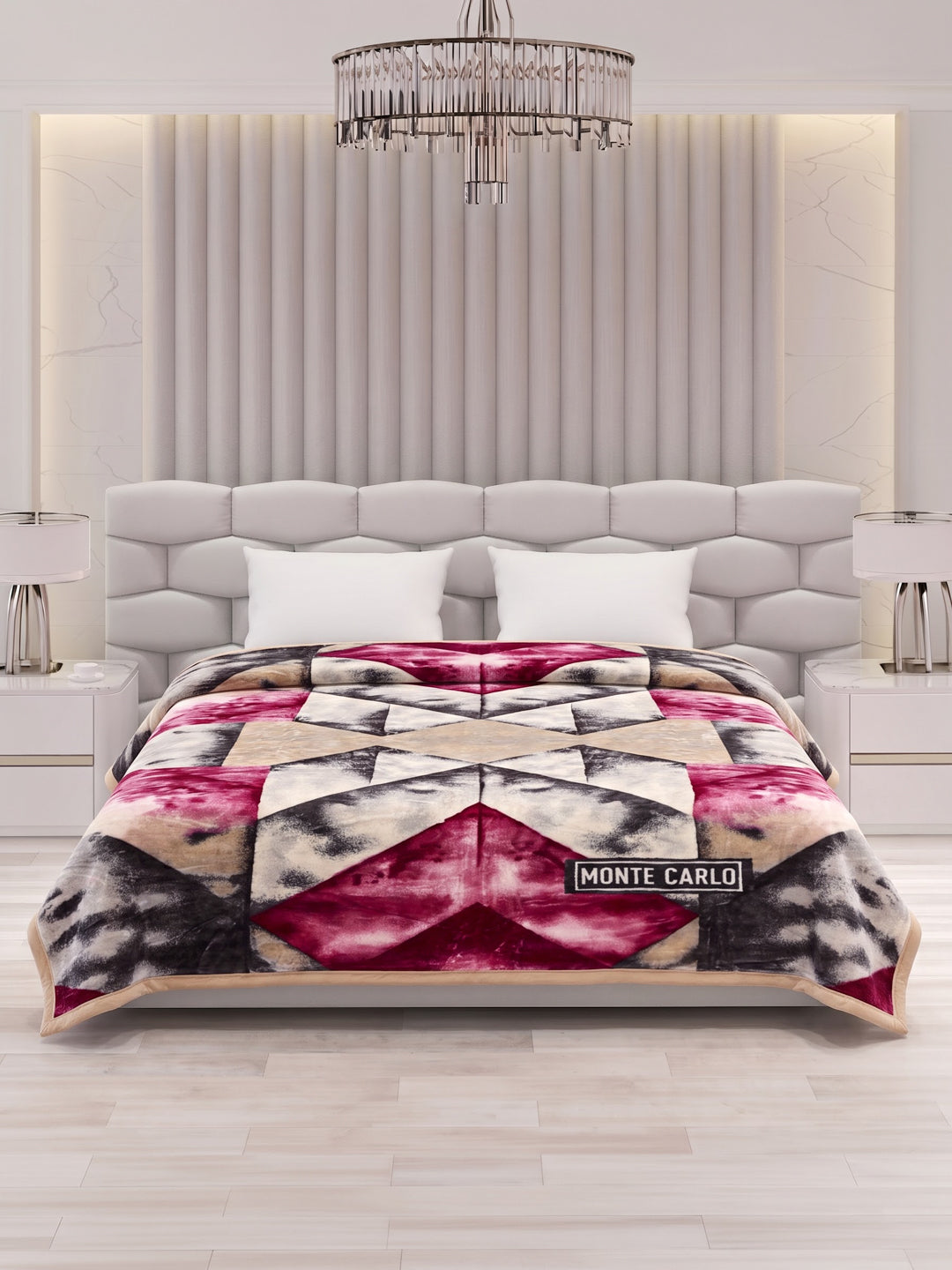 Printed Double Bed 2 Ply 600 GSM Blanket for Winter (Samuel Plus), Weight 3.15 kg