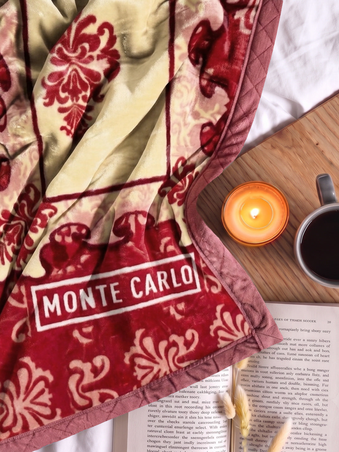 Printed Single Bed 1 Ply 850 GSM Blanket for Winter (Sarilia), Weight 3 kg