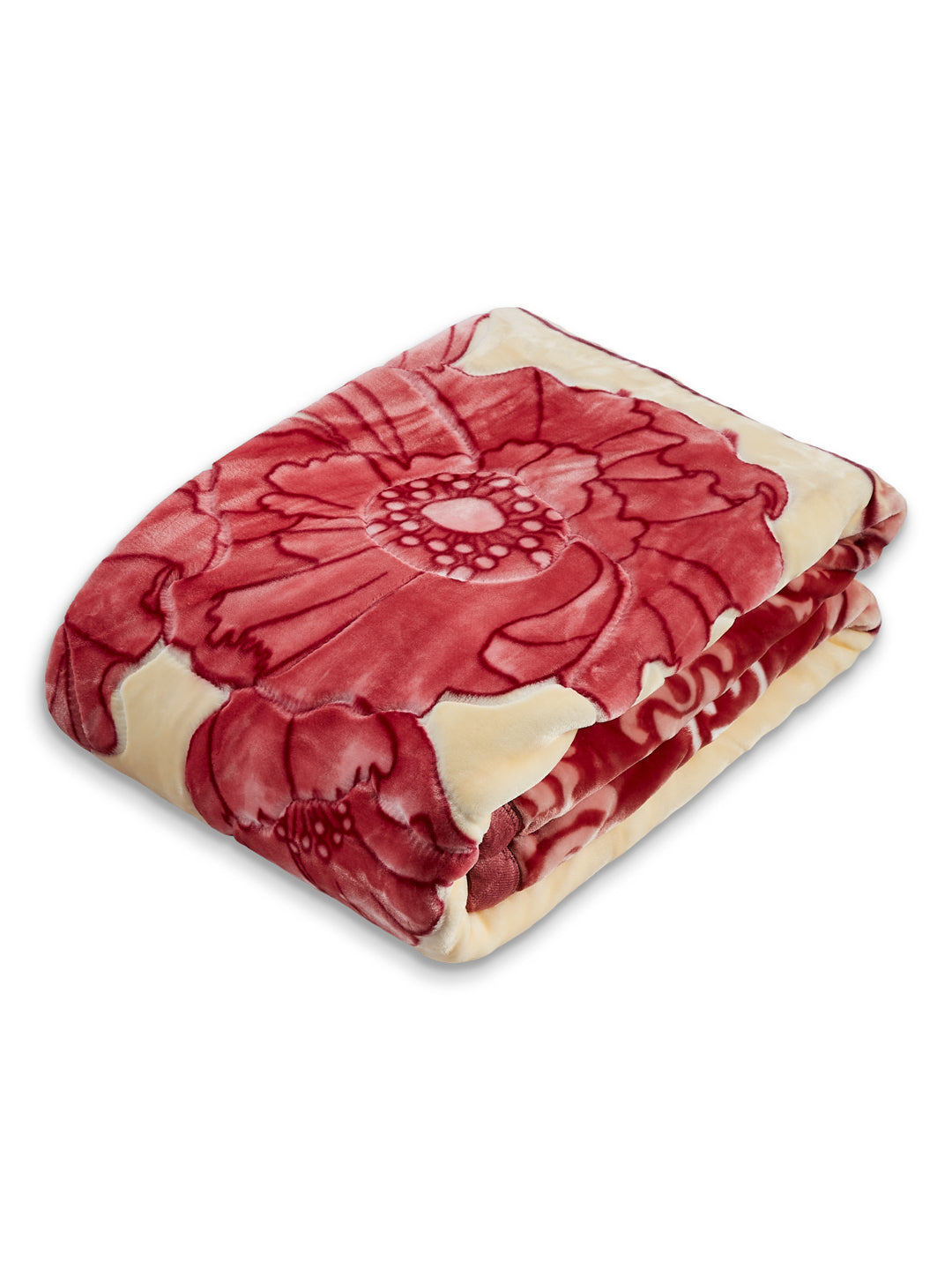 Printed Single Bed 1 Ply 850 GSM Blanket for Winter (Sarilia), Weight 3 kg