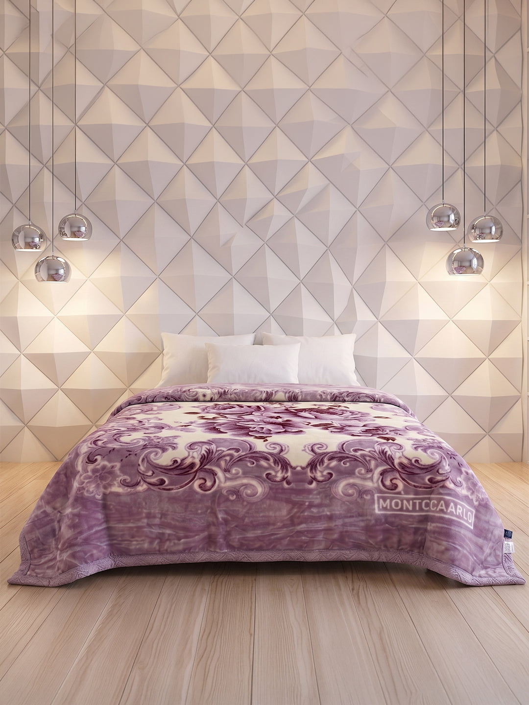 Printed Single Bed 1 Ply 850 GSM Blanket for Winter (Sarilia), Weight 3 kg