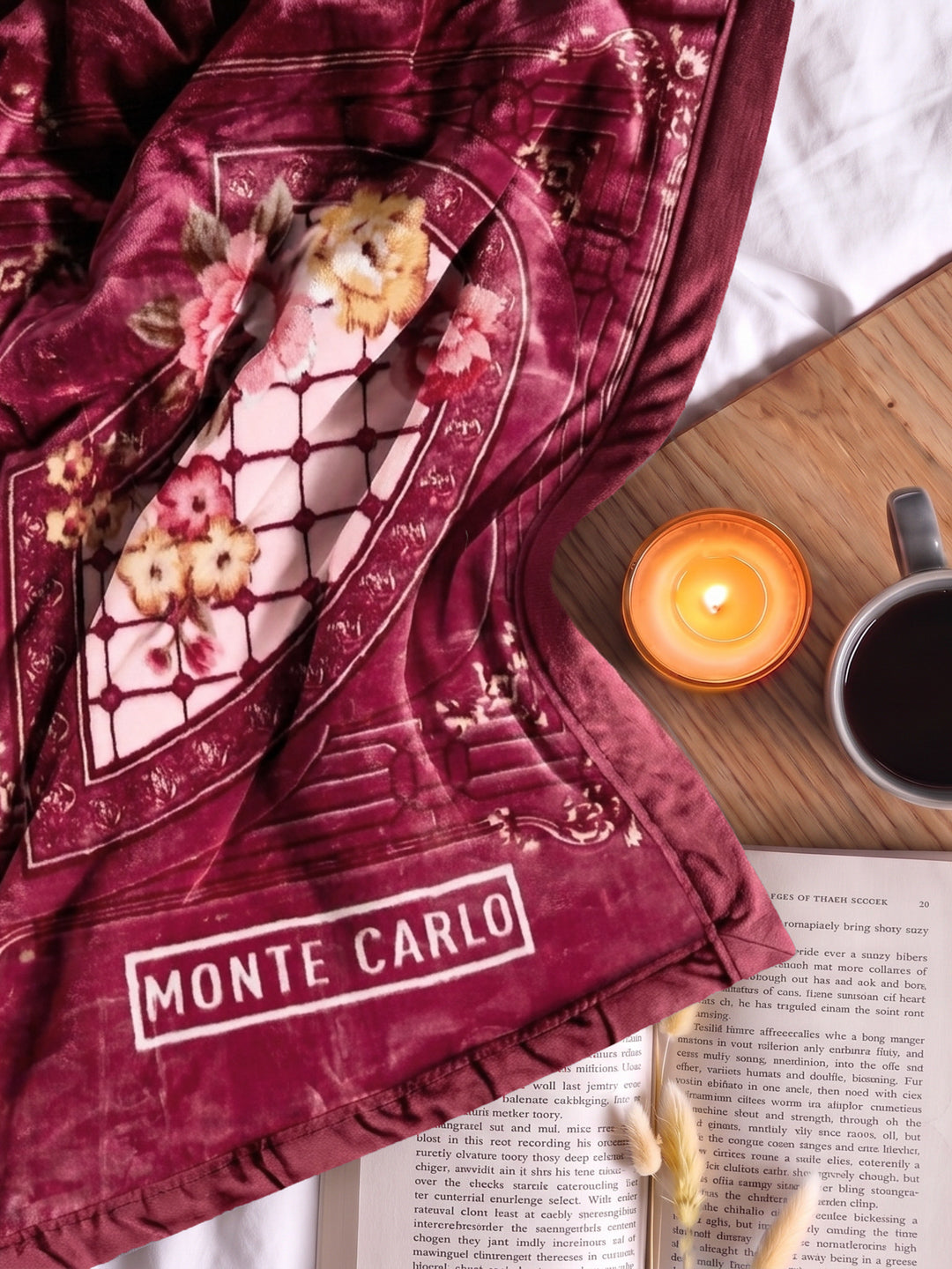 Printed Single Bed 1 Ply 850 GSM Blanket for Winter (Sarilia), Weight 3 kg