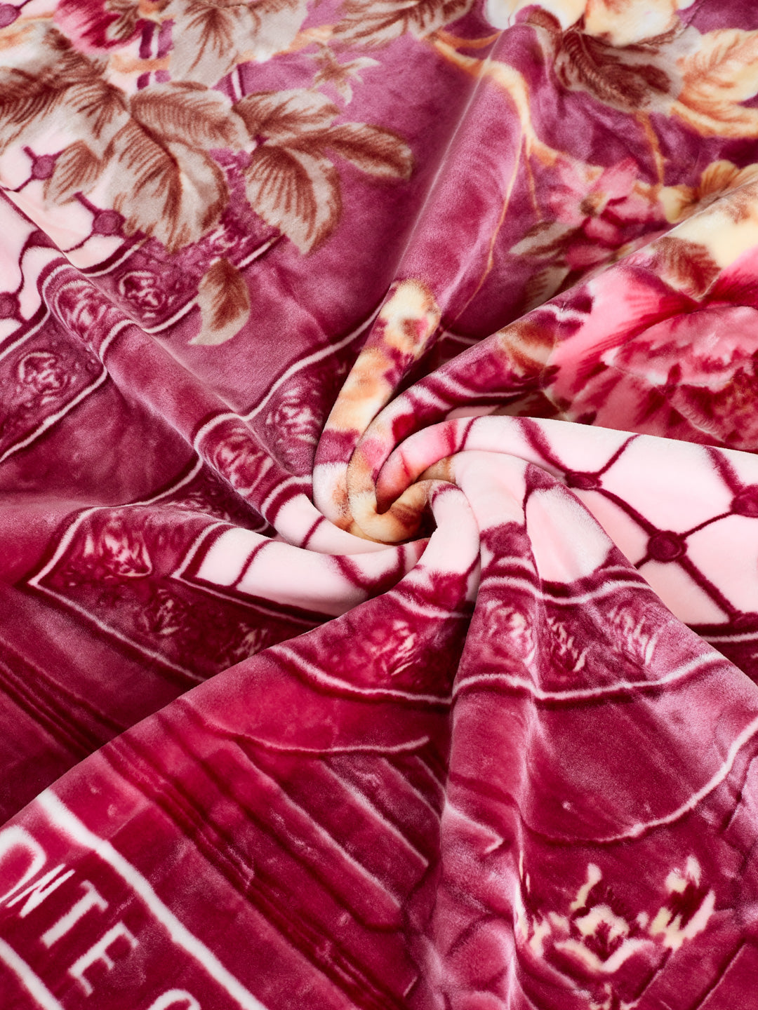 Printed Single Bed 1 Ply 850 GSM Blanket for Winter (Sarilia), Weight 3 kg