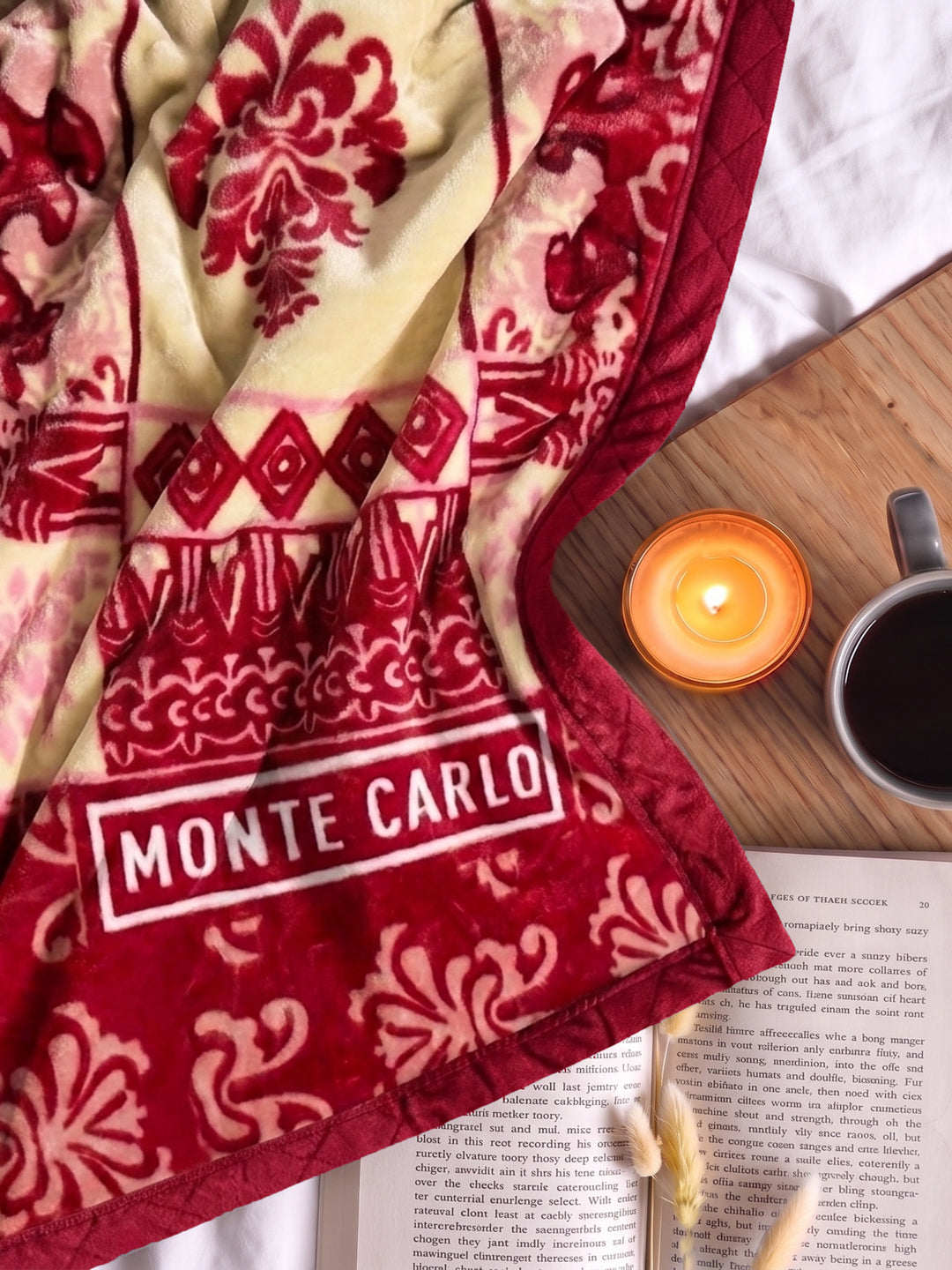 Printed Single Bed 1 Ply 850 GSM Blanket for Winter (Sarilia), Weight 3 kg