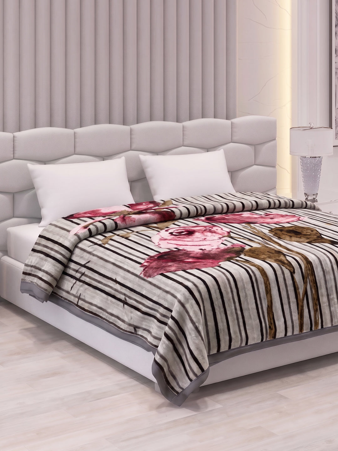 Printed Double Bed 2 Ply 950 GSM Blanket for Winter (Sensation), Weight 5 kg