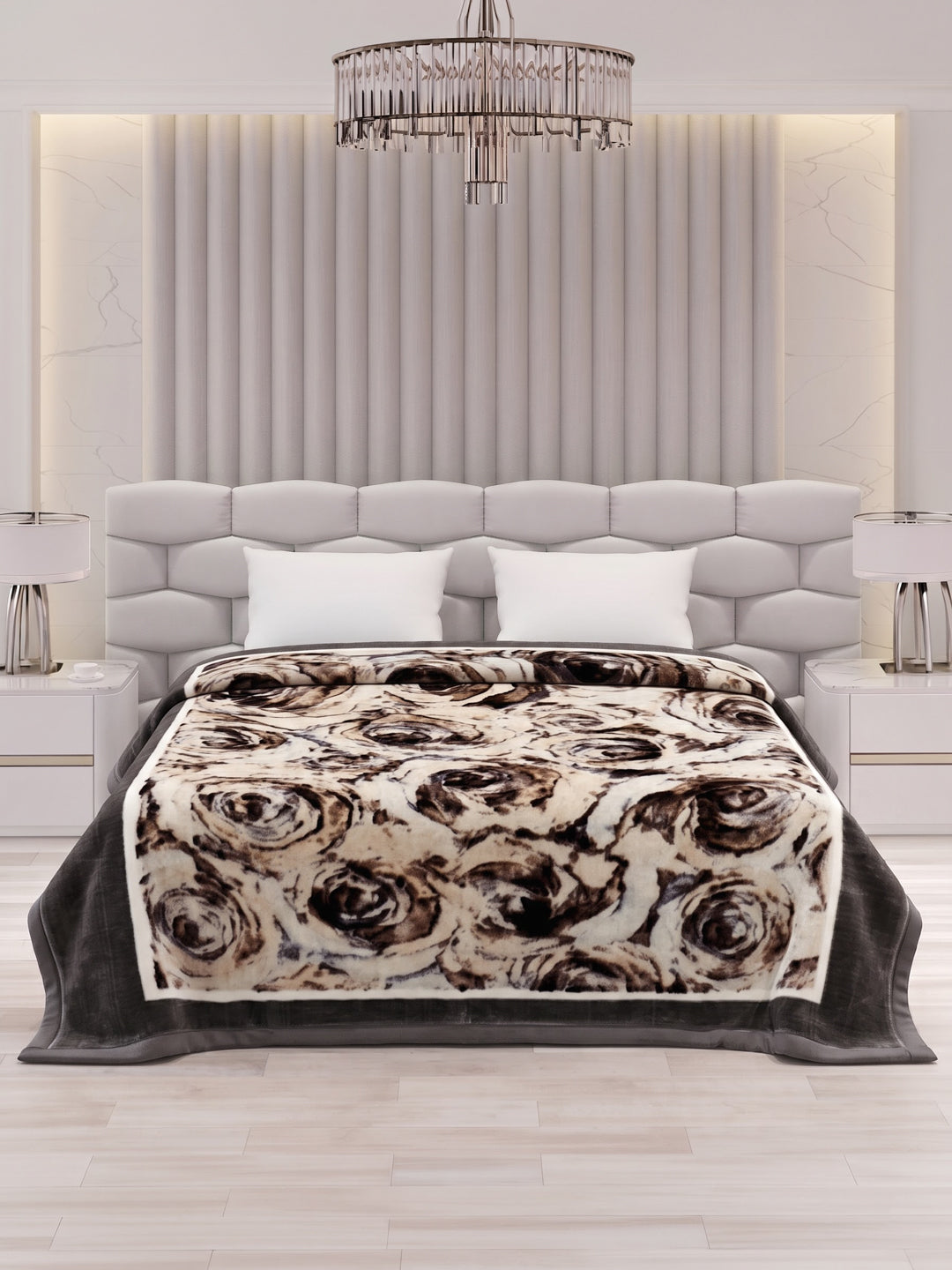 Printed Double Bed 2 Ply 950 GSM Blanket for Winter (Sensation), Weight 5 kg
