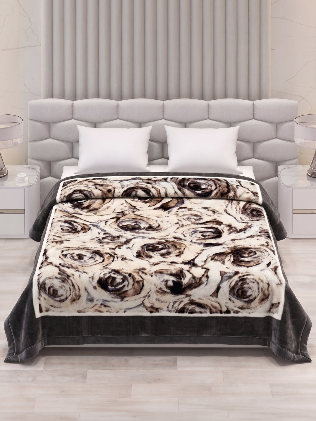 Printed Double Bed 2 Ply 950 GSM Blanket for Winter (Sensation), Weight 5 kg