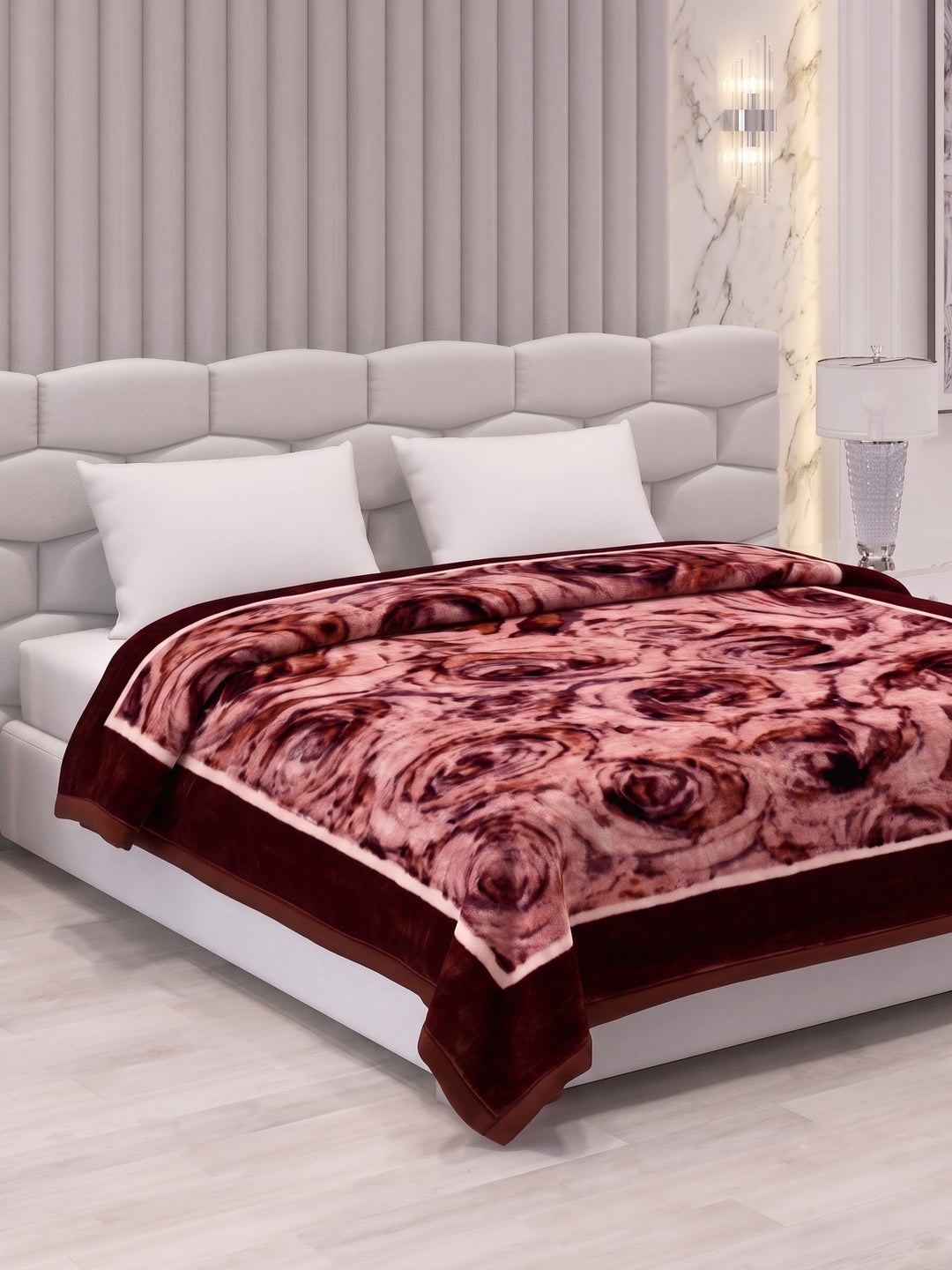 Printed Double Bed 2 Ply 950 GSM Blanket for Winter (Sensation), Weight 5 kg