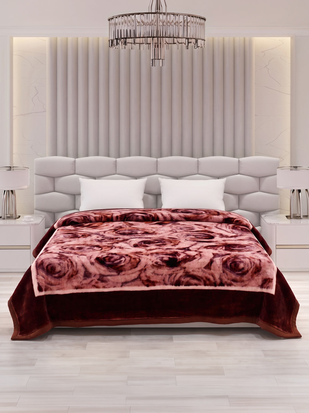 Printed Double Bed 2 Ply 950 GSM Blanket for Winter (Sensation), Weight 5 kg