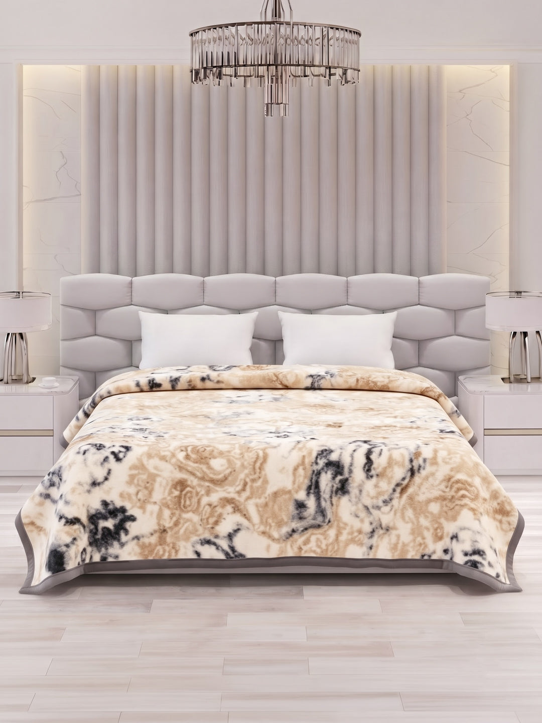 Printed Double Bed 2 Ply 950 GSM Blanket for Winter (Sensation), Weight 5 kg