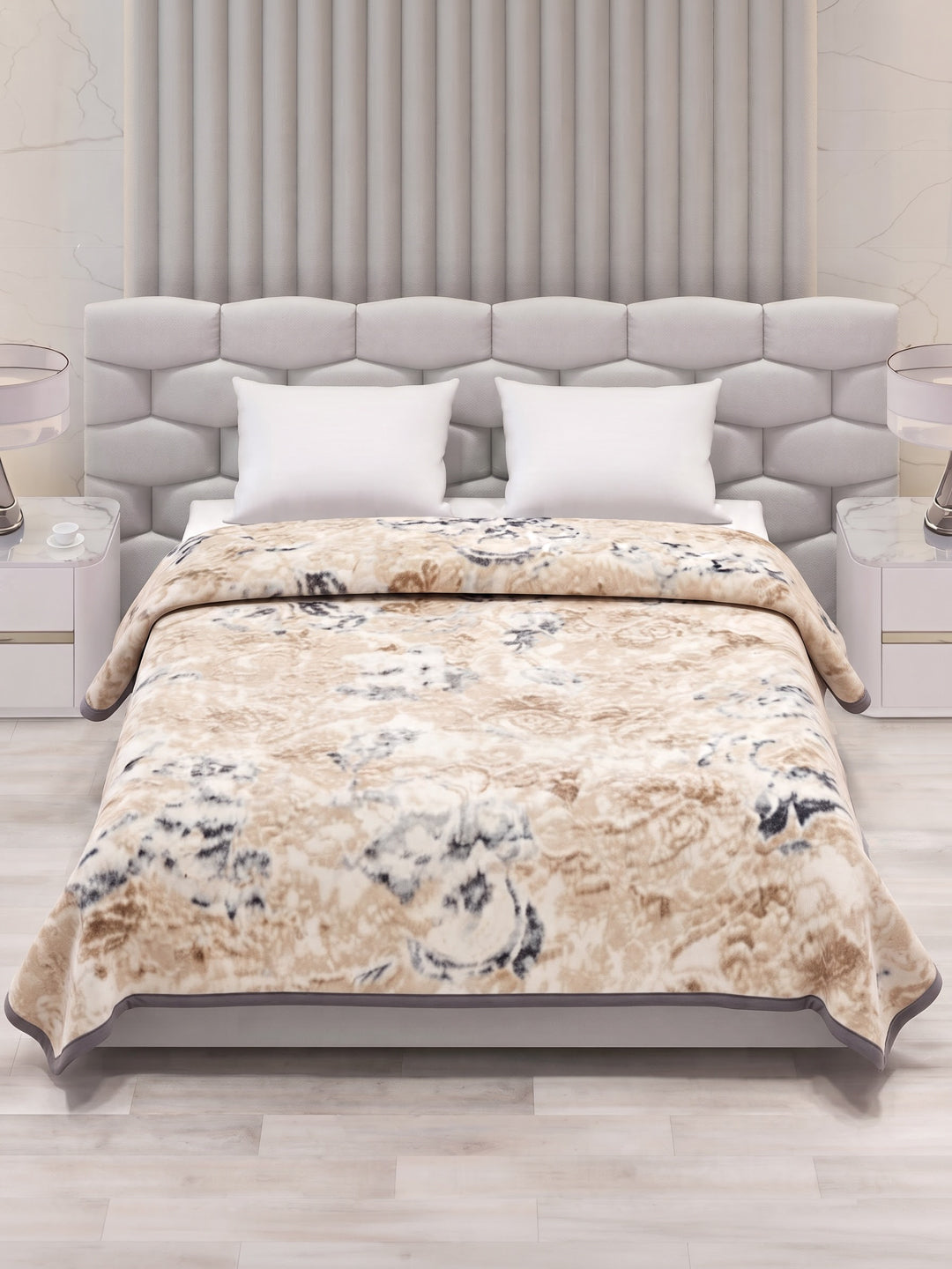Printed Double Bed 2 Ply 950 GSM Blanket for Winter (Sensation), Weight 5 kg