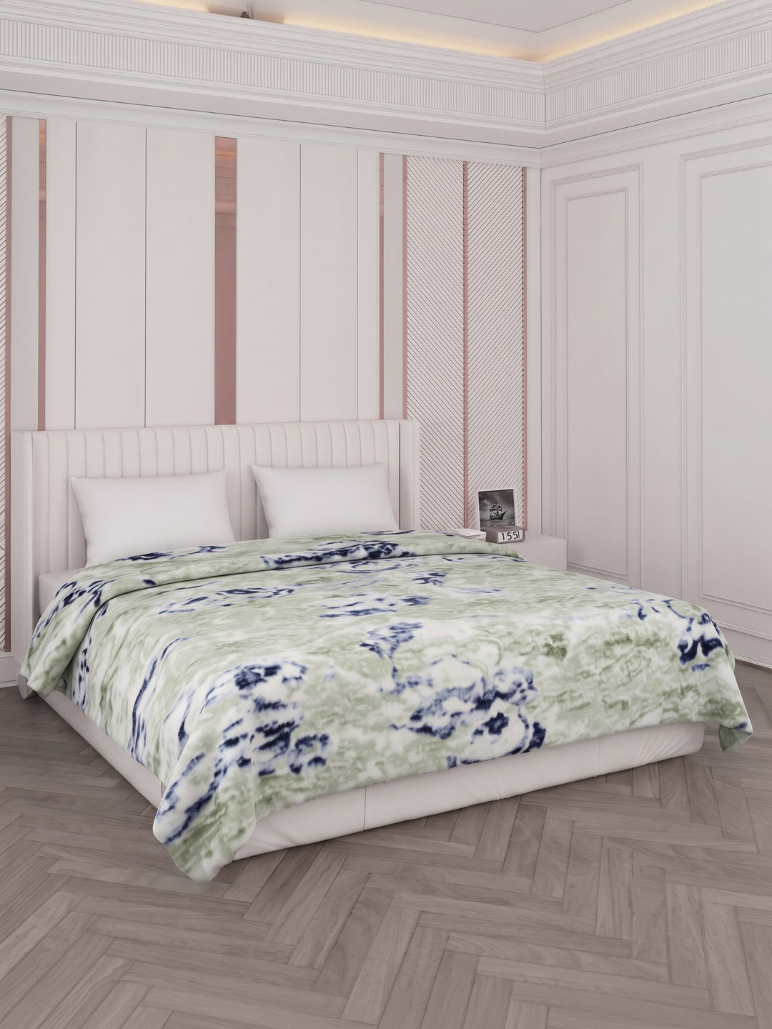 Printed Double Bed 2 Ply 950 GSM Blanket for Winter (Sensation), Weight 5 kg