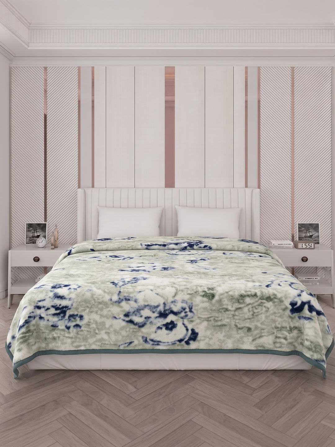 Printed Double Bed 2 Ply 950 GSM Blanket for Winter (Sensation), Weight 5 kg