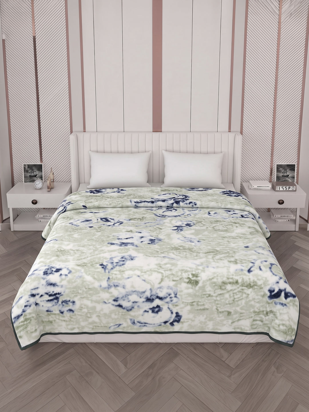 Printed Double Bed 2 Ply 950 GSM Blanket for Winter (Sensation), Weight 5 kg