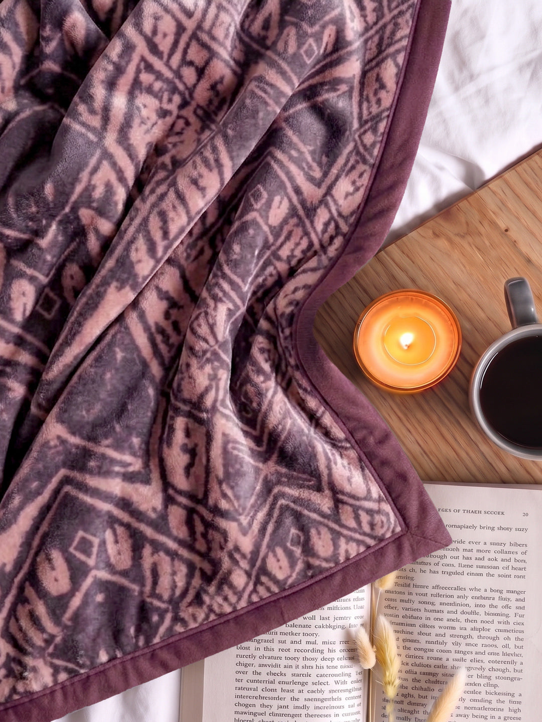 Floral Print Double Bed 3 Ply 890 GSM Blanket for Winter (Sissoo), Weight 4.7 kg