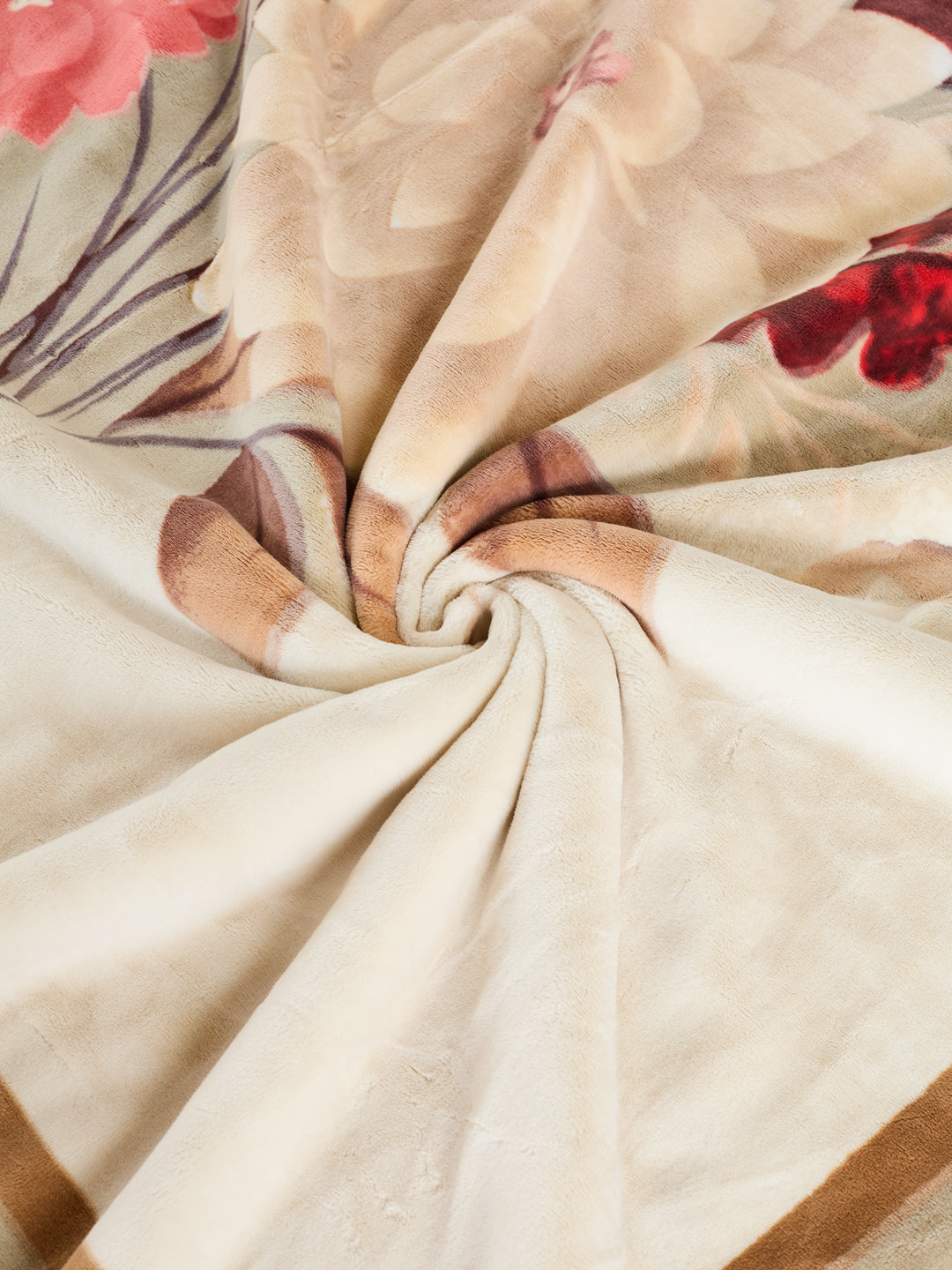 Floral Print Double Bed 3 Ply 890 GSM Blanket for Winter (Sissoo), Weight 4.7 kg