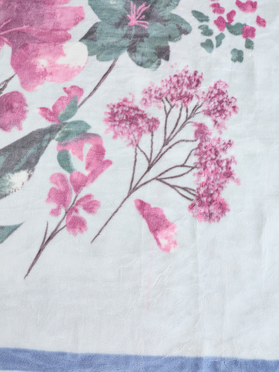 Floral Print Double Bed 3 Ply 890 GSM Blanket for Winter (Sissoo), Weight 4.7 kg