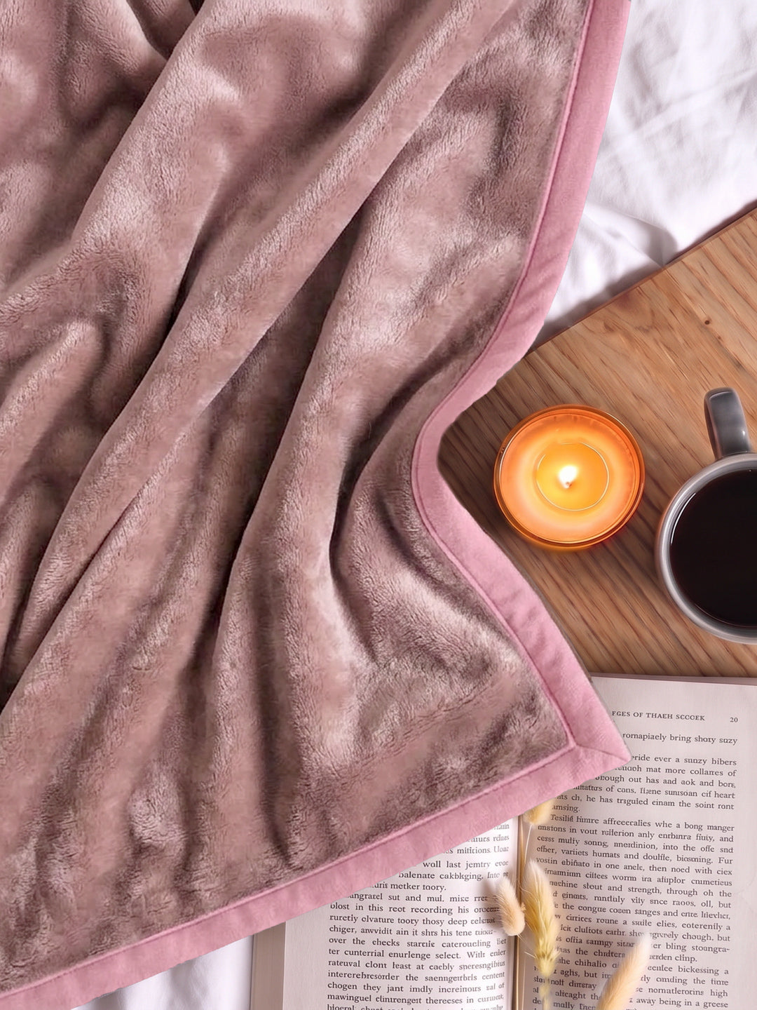 Floral Print Double Bed 3 Ply 890 GSM Blanket for Winter (Sissoo), Weight 4.7 kg