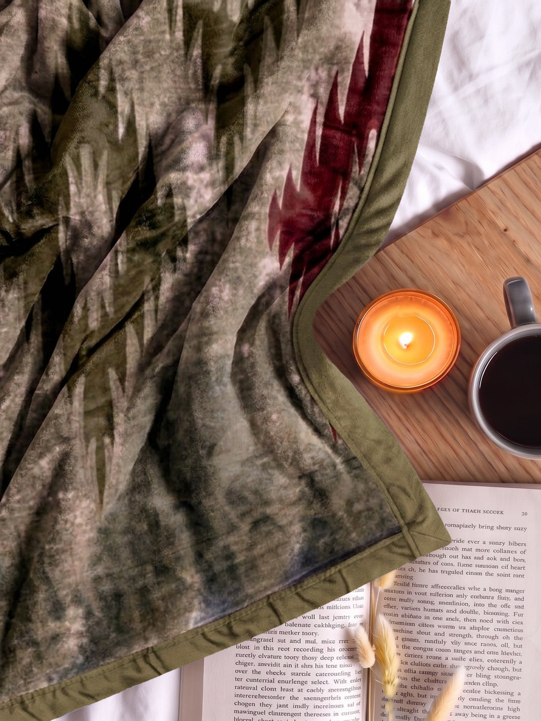 Printed Double Bed 2 Ply 800 GSM Blanket for Winter (Sanganeri), Weight 4.2 kg
