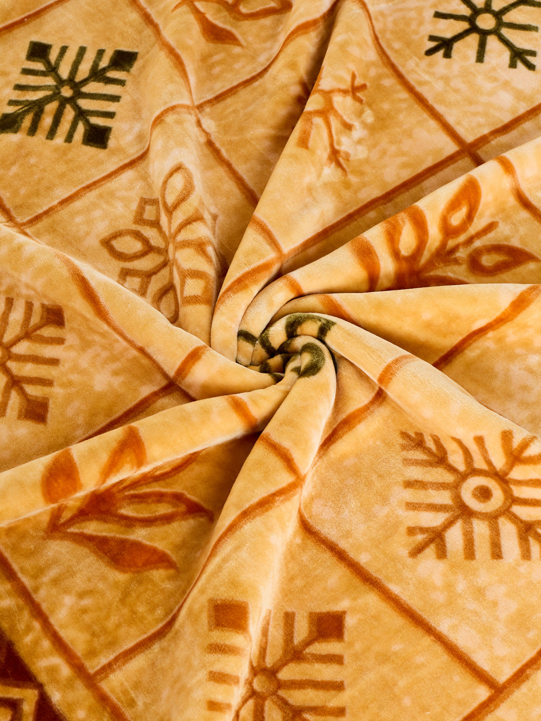 Printed Double Bed 2 Ply 800 GSM Blanket for Winter (Sanganeri), Weight 4.2 kg
