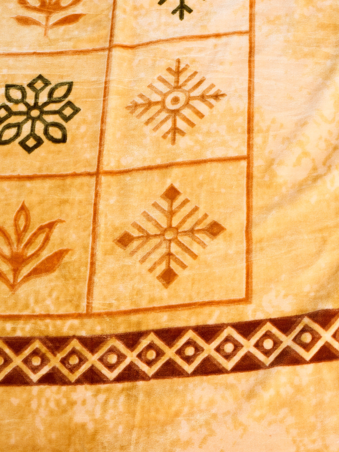 Printed Double Bed 2 Ply 800 GSM Blanket for Winter (Sanganeri), Weight 4.2 kg