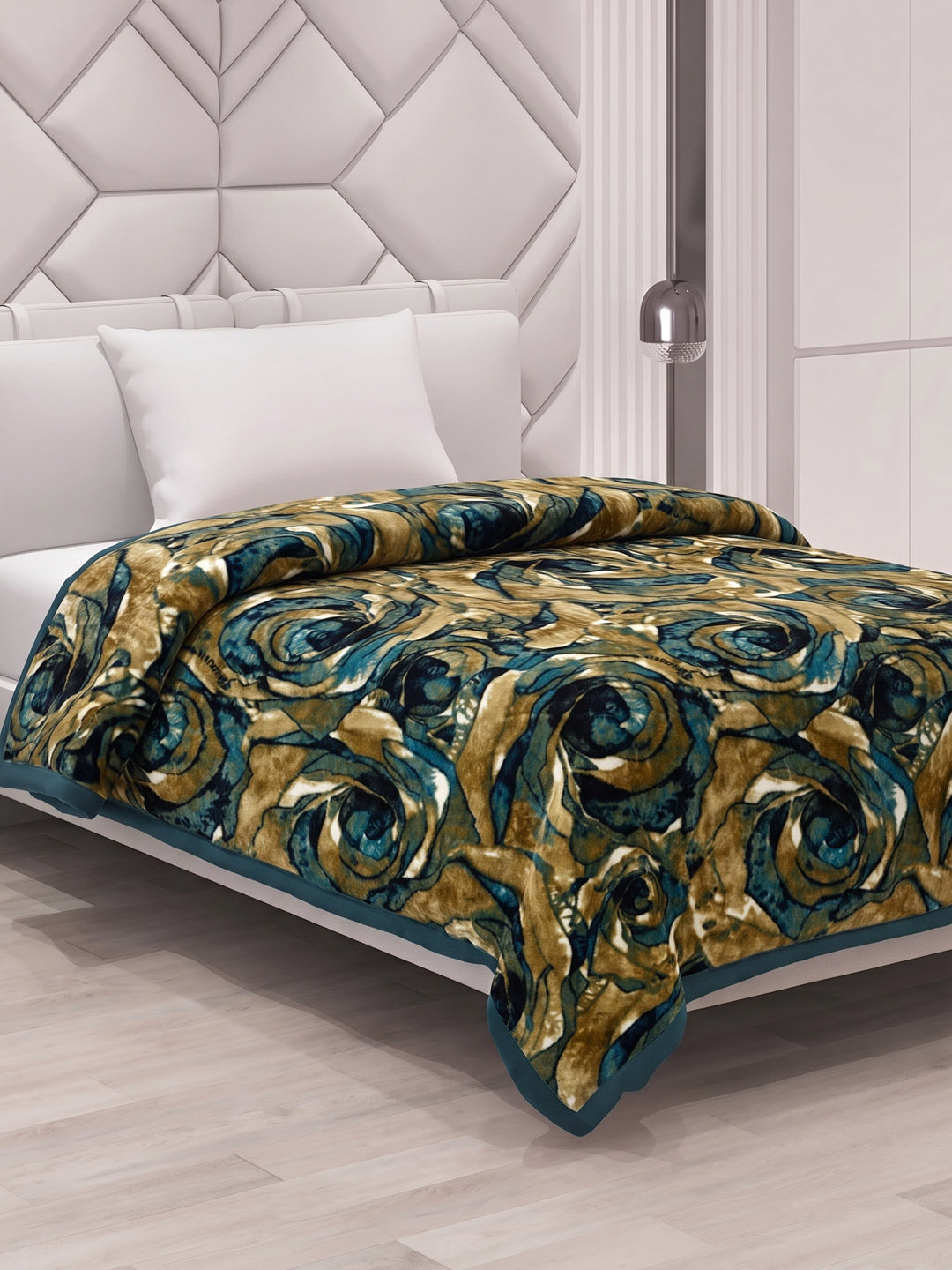 Printed Single Bed 1 Ply 550 GSM Blanket for Winter (Soulmate), Weight 1.7 kg