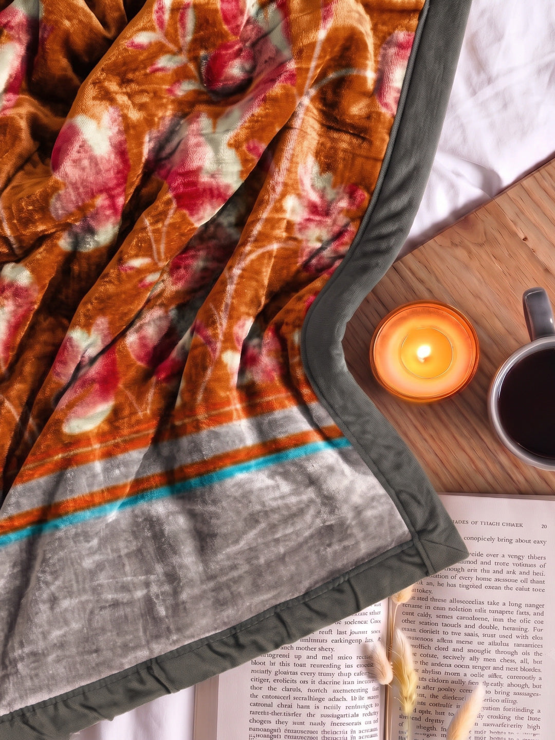Printed Single Bed 1 Ply 550 GSM Blanket for Winter (Soulmate), Weight 1.7 kg