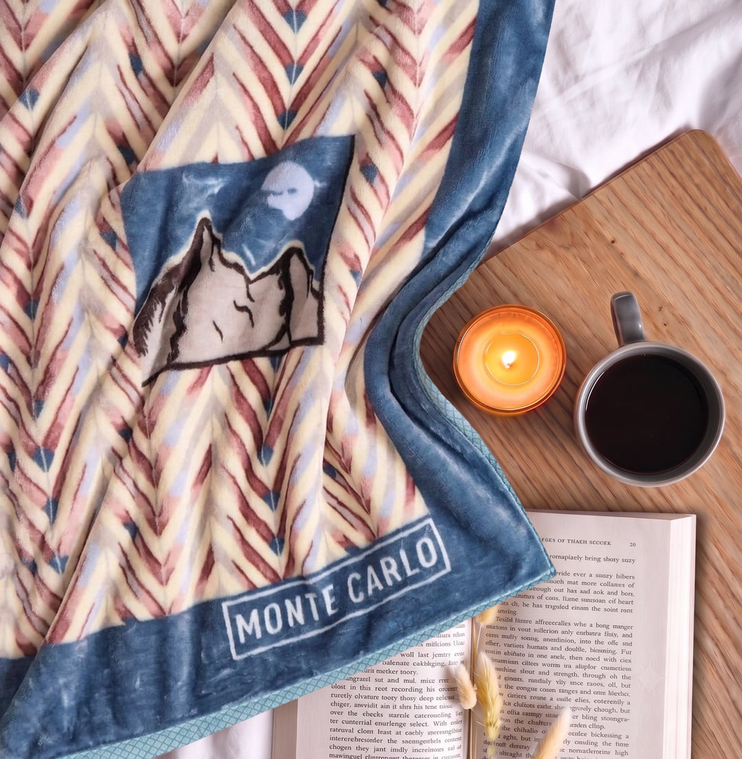 Printed Double Bed 2 Ply 950 GSM Blanket for Winter (Specter), Weight 5 kg