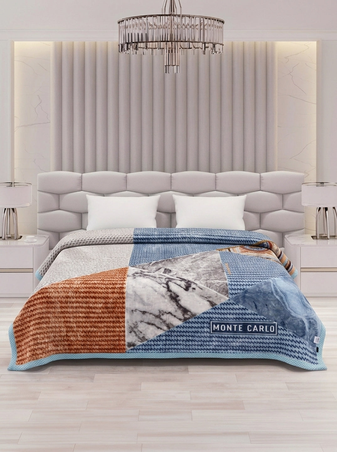 Printed Double Bed 2 Ply 950 GSM Blanket for Winter (Specter), Weight 5 kg
