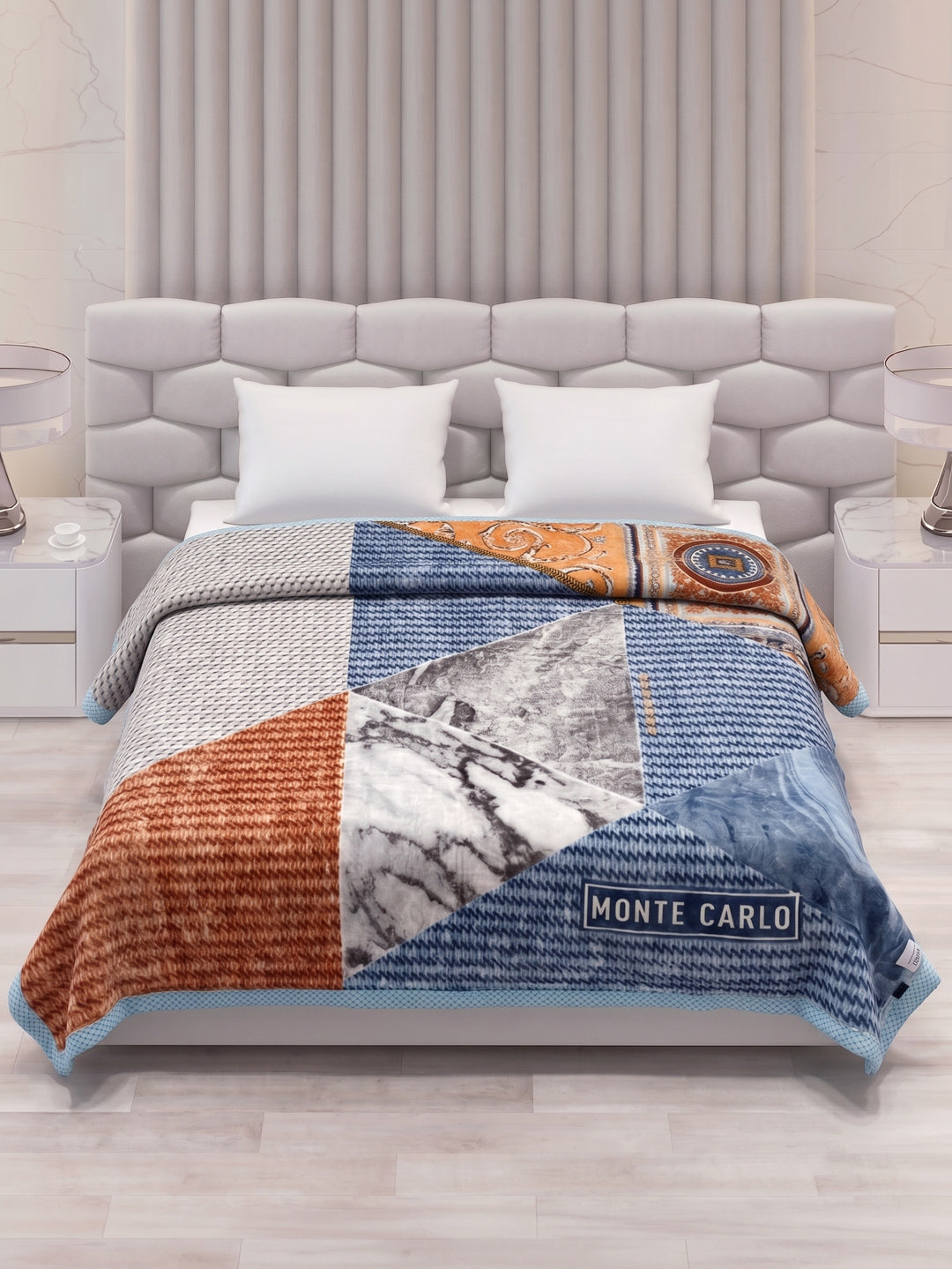 Printed Double Bed 2 Ply 950 GSM Blanket for Winter (Specter), Weight 5 kg