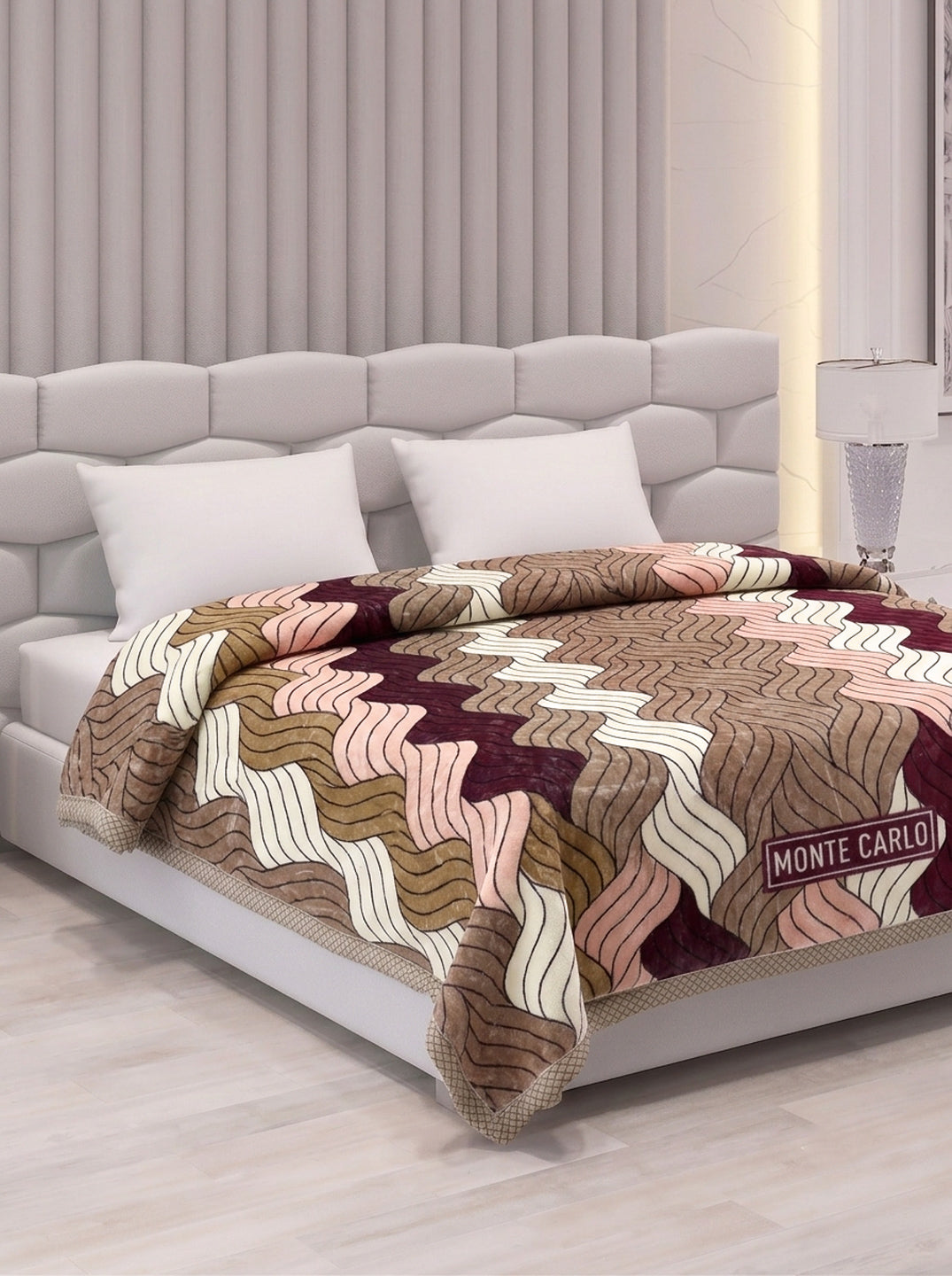 Printed Double Bed 2 Ply 950 GSM Blanket for Winter (Specter), Weight 5 kg
